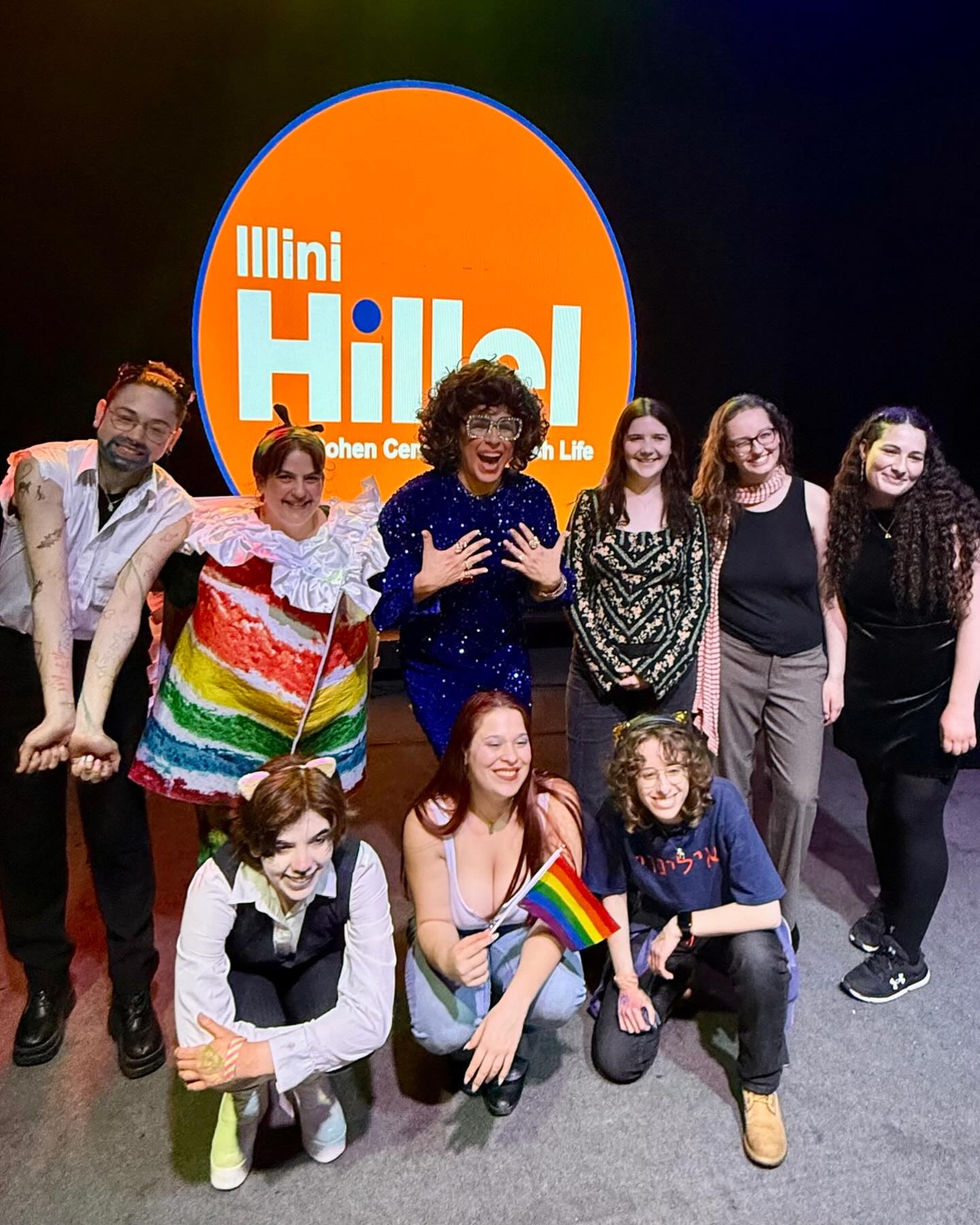 Happy Pride Month from Illini Hillel and LGBTJew! On this first day of Pride Month, we are throwing it back to our 9th annual Purim Drag Show, featuring the fabulous @merriamshow and our talented student performers. Thanks to everyone who celebrated with us that night and to all who are celebrating this month. We promise to keep celebrating you and your identities all year long!