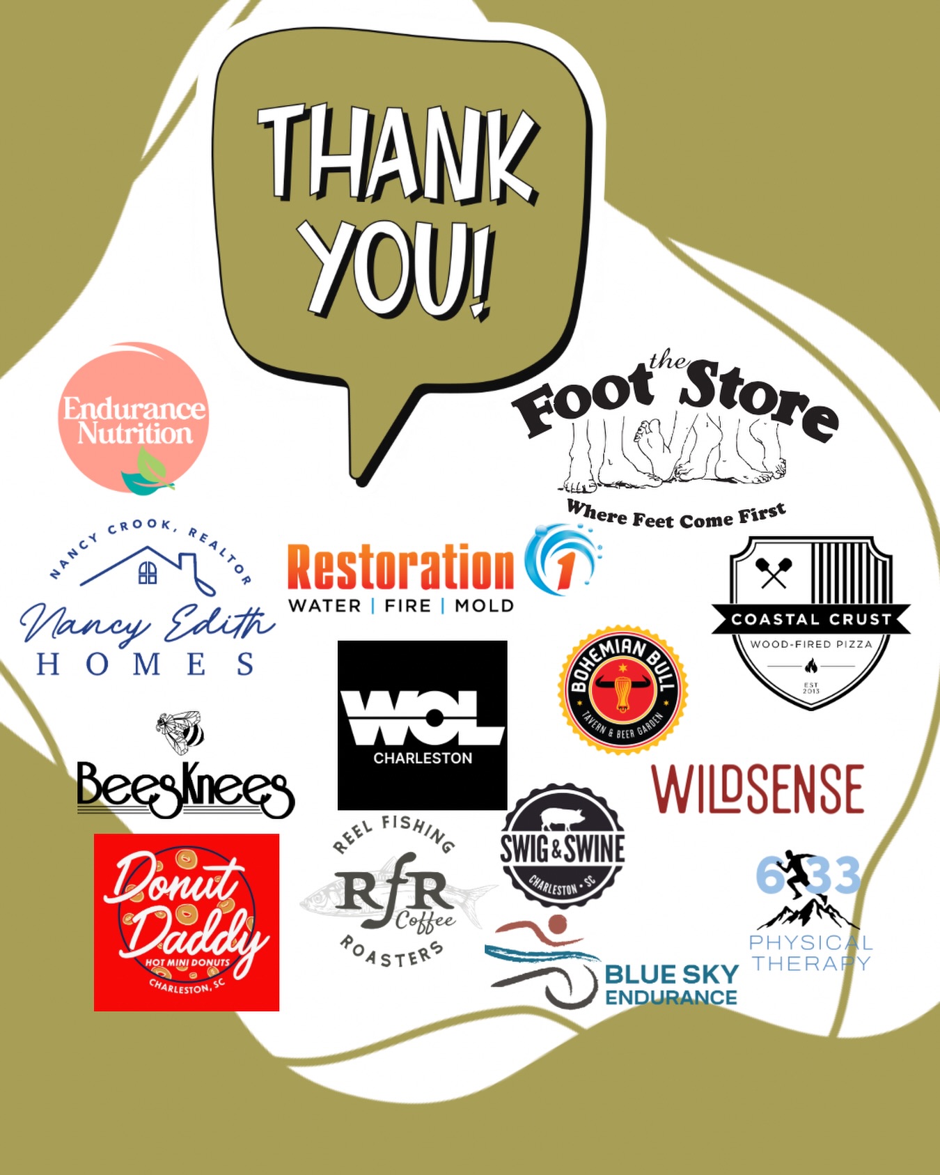 We love our sponsors!! Without their generosity we wouldn't be able to put on these races so THANK YOU!
All of these are businesses who are ran by folks we actually know. Making connections between our runners and businesses in our community is something that has been important to me from the beginning
So whether you're a local or you're just here visiting for the race--be sure to check out these places and show them the same love that they show usโค๏ธ
#palmettoultras #hellholehundred #lowcountrytrailrunners #charlestonrunning