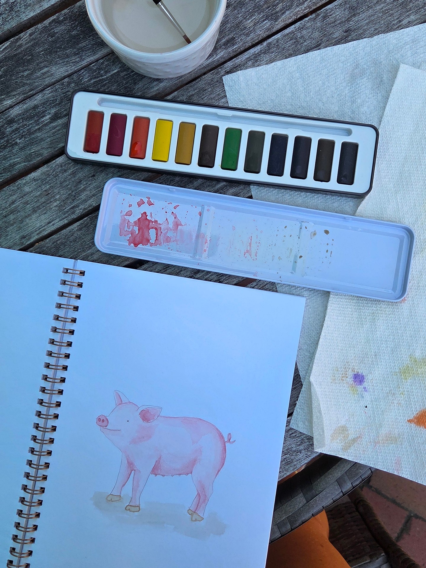 Watercolor is a medium I used to do and have picked up again as of last year. Always learn new skills and try to master new things. Keep challenging yourself to grow 🙌