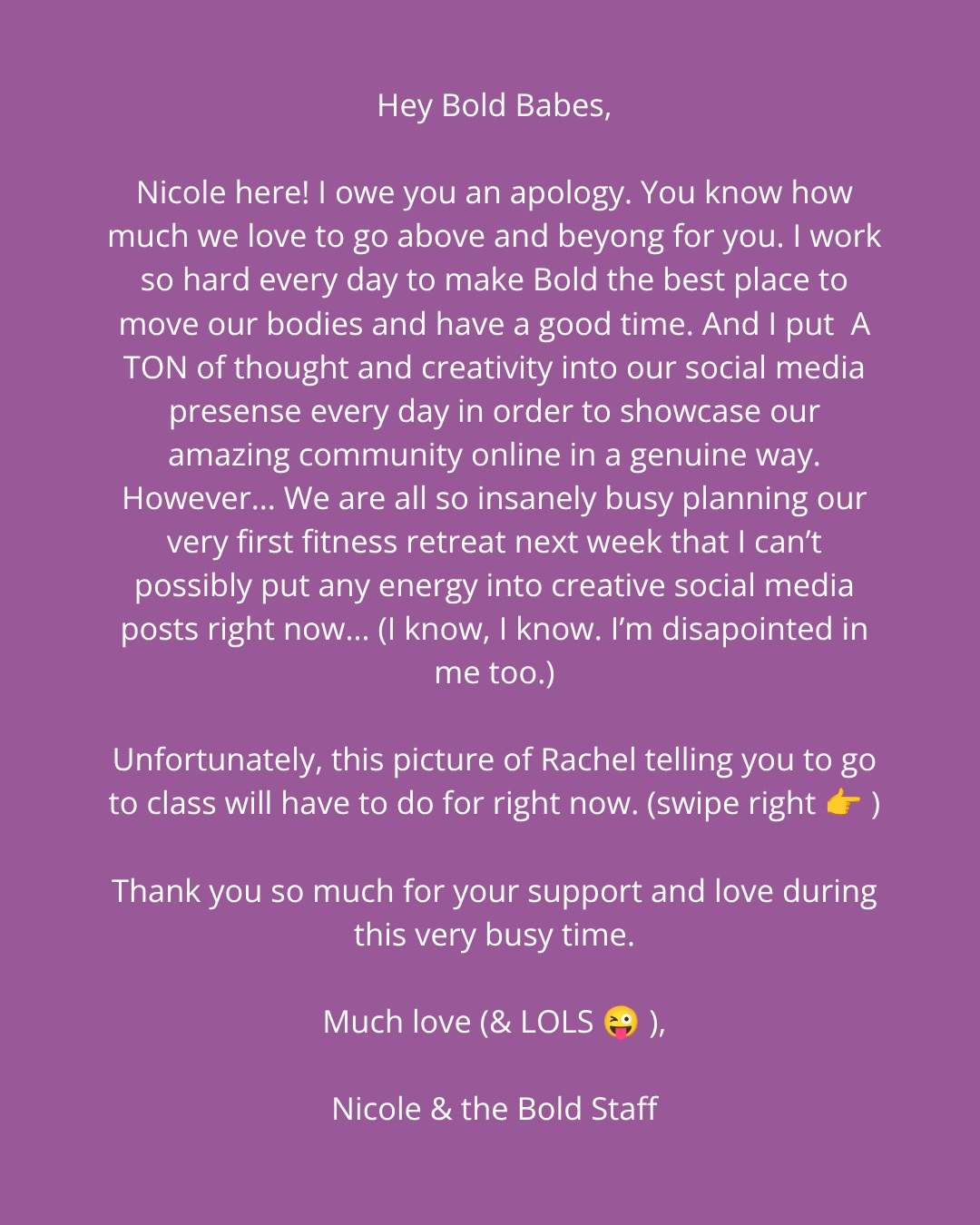 My first public apology…
…gotcha! 🤪
No but really, go to class.