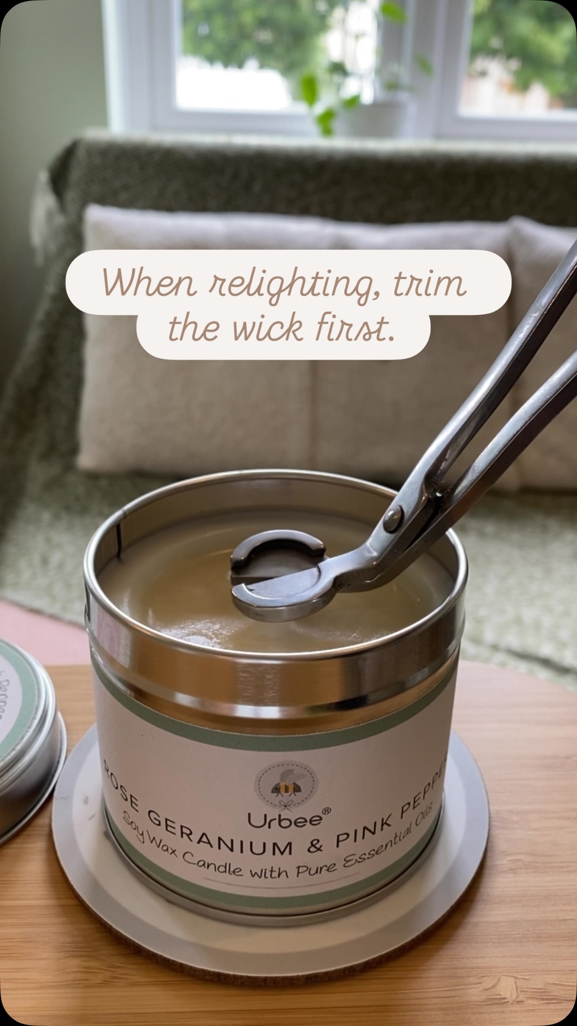 A little advice on burning your candle safely.
Give the first burn 3-4 hours to avoid tunnelling, where unmelted wax is left on the insides. Trim the wick to 5mm each time before relighting and most importantly…
Keep away from children, drafts and pets.
Relax and enjoy.
#candlesandcandles #soywaxcandle #handpouredsoycandles #madewithlove❤ #sustainableluxury