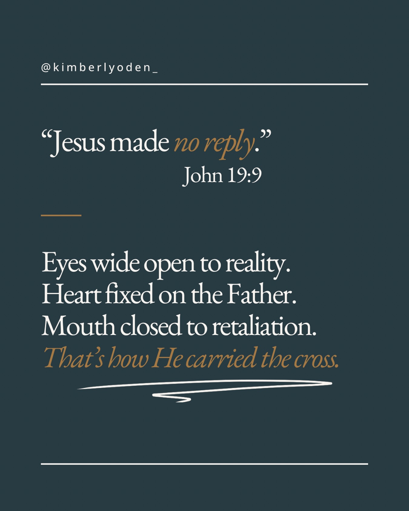 My husband tells me that I have a tendency to over-explain things…and he’s not wrong. 😑
So when I read John 19:9 today and pictured Jesus standing before Pilate in silence, my insides felt SUPER unsettled.
Pilate asks Him directly: “Where do you come from?”
And Jesus
says
nothing.
👉🏼No defense.
👉🏼No clarification.
👉🏼No footnote.
Isaiah prophesied about this 700 years early — “He was led like a lamb to the slaughter… and He did not open His mouth.” (Is. 53:7)
Here’s what I kept coming back to as I sat with His silence:
He didn’t stay silent because He had nothing to say.
He stayed silent because He had somewhere to be. He was on mission and overexplaining would have been a roadblock to the mission ahead.
And I wonder how many of us are still waiting for a verdict that only God can give —
still explaining the wound,
still rehearsing our side,
still needing someone to understand before we can move forward.
This next revelation was like a solid sock to my gut:
✨There is a kind of spiritual maturity that stops needing to narrate every wound. It endures misunderstanding without mounting a defense. And it trusts God to be the keeper of your name and Author of your story.
That is not weakness.
That is crucifixion.
Jesus showed us the way. Now we get to decide if we’ll walk it.😉
I’ll leave you with the same question I’m still sitting with:
❓What is God asking you to entrust to Him — instead of defend?
📖 John 19:9 | Isaiah 53:7 | 1 Peter 2:23
#FromChainsToChange #FreedPeopleFreepeople #CarryYourCross #christian #christianinspiration