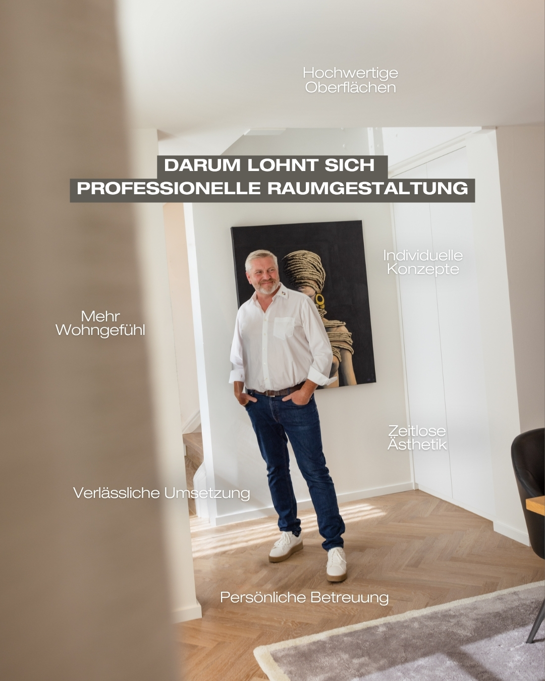 Wieso lohnt sich eigentlich professionelle Raumgestaltung? 🎨🏡
Ganz einfach: Räume beeinflussen unser Empfinden.
Die richtigen Farben, Oberflächen und Materialien schaffen Atmosphäre, sorgen für Ruhe, Wärme oder Modernität und machen aus einem Raum ein echtes Zuhause. ✨
👉 Du möchtest deinen Wohnraum verändern oder suchst nach einem passenden Farb- und Gestaltungskonzept?
Melde dich gerne bei uns, wir beraten dich persönlich und finden gemeinsam die perfekte Lösung für dein Projekt! 💛
#farbenhaus #raumgestaltung #interiordesign #burgau #landkreisgünzburg #schwaben #malerhandwerk #wohninspiration #farbgestaltung #oberflächenliebe #handwerkmitstil