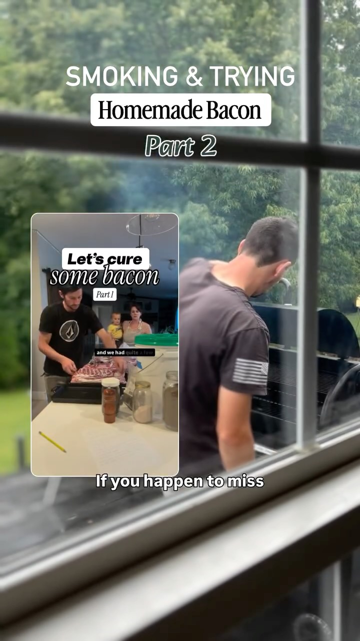 Homemade bacon 🥓 smoking and trying it (part 2)