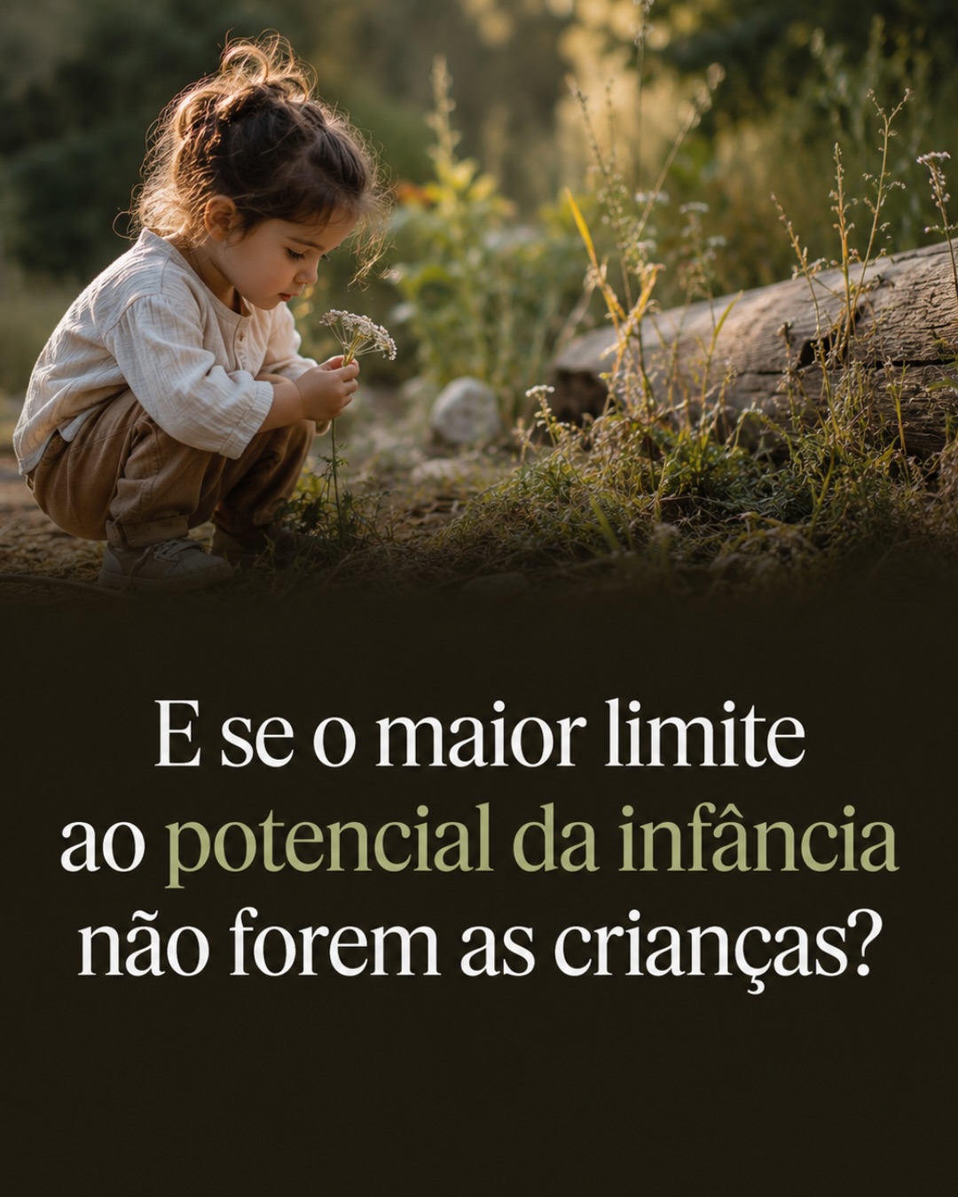 Durante anos, muitas educadoras aprenderam a acompanhar o crescimento das crianças.
A observar.
A escutar.
A acolher.
A criar oportunidades para que cada criança floresça.
Mas raramente alguém lhes perguntou:
👉 E tu?
Quem cuida das tuas raízes?
Porque as crianças não precisam apenas de profissionais competentes.
Precisam de adultos despertos.
Curiosos.
Presentes.
Capazes de continuar a aprender, a questionar e a crescer.
Precisam de adultos que lhes ofereçam raízes de segurança, de orientação, de exemplo e de descoberta.
E essas raízes começam em nós.
O Raízes do Ser nasceu para quem acredita que o desenvolvimento profissional não se separa do desenvolvimento humano.
Para quem sente que crescer não é um luxo.
É uma responsabilidade.
Perante si própria.
Perante as crianças.
Perante a infância.
🌱 Se estas palavras encontraram eco em ti, talvez este seja o teu momento.
Estamos à tua espera.💛
🔗 Link na bio.