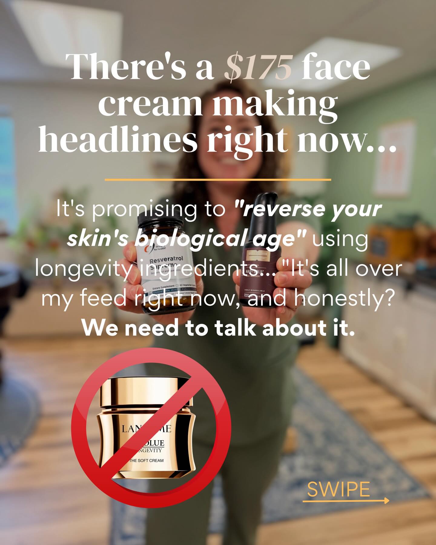 You’ve seen the ads. A celebrity’s face. A $175 cream. The promise to “reverse your skin’s biological age.”
What they’re not telling you is that real anti-aging doesn’t start on your skin. It starts inside your cells.
At Flourish, we’re doing something different this month. Swipe to see the full picture. 💚