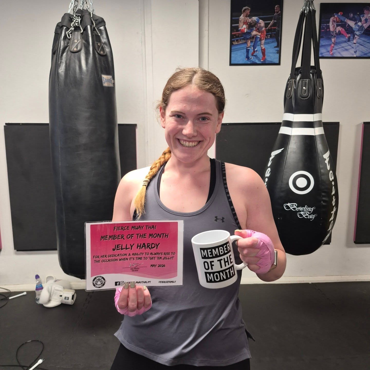 It's time to announce our FIERCE MEMBER OF THE MONTH and for MAY it is... @jellyrhardy 🎉
Since joining the Fierce Family, Jelly has thrown herself into training, worked hard to improve, and the progress she's made is great to see.
Her dedication, consistency, and positive attitude make her a pleasure to coach and train alongside, and she's a brilliant example of what can be achieved by simply showing up, working hard, and trusting the process.
A very well-deserved Member of the Month award. Keep working hard, keep progressing, and of course... Get 'Em Jelly! 👊🏻🐯🧡
Each month we will select one of our #FierceFamily members who has stood out for embodying one or more of our Fierce values.
#memberofthemonth #muaythai #muaythailife #thaiboxing