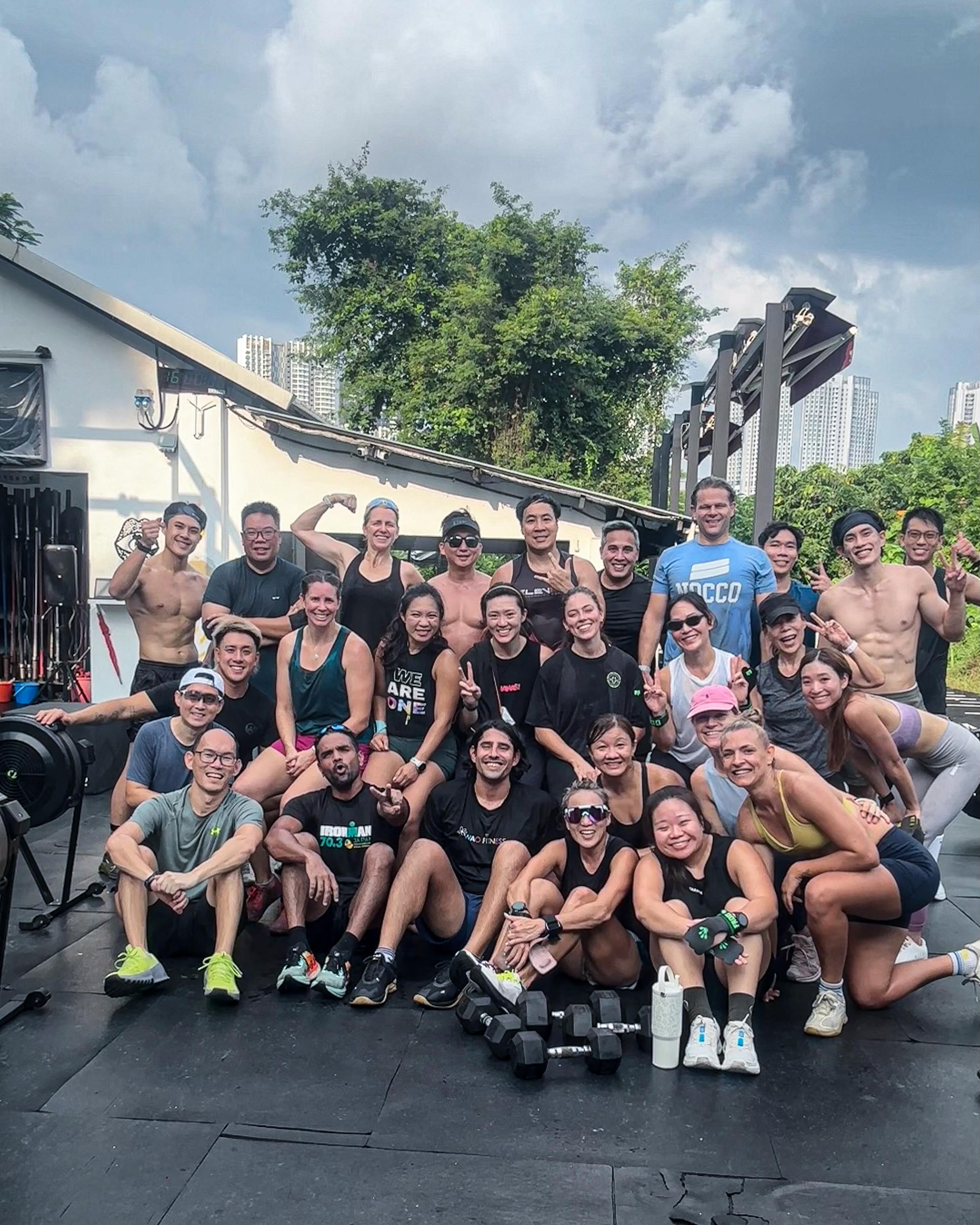 Thereโs nowhere else weโd rather be on a public holiday. ๐ฟ โจCommunity WOD at Dempsey and Punggol today โ together, sweating and smiling. โจHappy Vesak Day from our family to yours. ๐๐งกโจโจ#vesakday #communityworkout #weareone