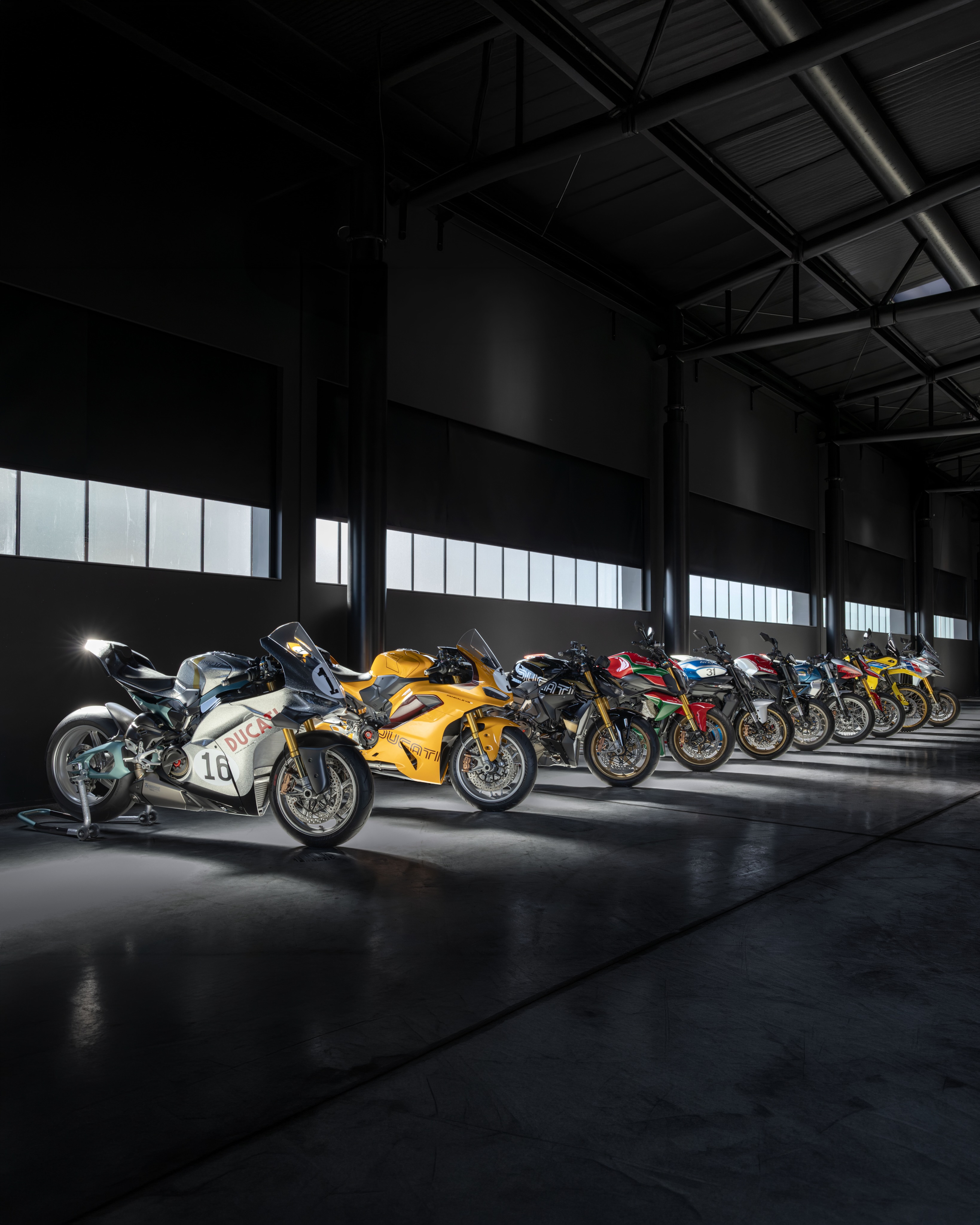 Celebrating 100 years of Ducati with a collection worthy of the history that shaped our brand.
The Ducati Collezione 100 brings together ten legendary liveries, reimagined on some of todayās most iconic motorcycles. Each design pays tribute to a chapter of Ducati heritage, blending timeless inspiration with modern performance, technology, and craftsmanship.
Produced in extremely limited numbers, these collector editions offer Ducatisti a rare opportunity to own a piece of Ducatiās past, present, and future.
⢠Panigale V4 S 100 - inspired by the 750 Imola Desmo
⢠Panigale V2 S 100 - inspired by the 750 Super Sport Desmo
⢠Streetfighter V4 S 100 - inspired by the 900 SD Darmah
⢠Diavel V4 RS 100 - inspired by the 900 Replica
⢠XDiavel V4 100 - inspired by the 750 Super Sport āCalifornia Hot Rodā
⢠Monster 100 - inspired by the Monster S4Rs Tricolore
⢠Scrambler 100 - inspired by the 250 Scrambler
⢠Hypermotard V2 SP 100 - inspired by the Ducati 860 ā24 Horas de MontjuĆÆcā
⢠DesertX 100 - inspired by the Pantah āIceā
⢠Multistrada V4 RS 100 - inspired by the 500 SL Pantah
A century of passion. Ten legendary stories. One extraordinary collection.
#Ducati100 #Collezione100 #Ducati #DucatiEmirates #DucatiDubai