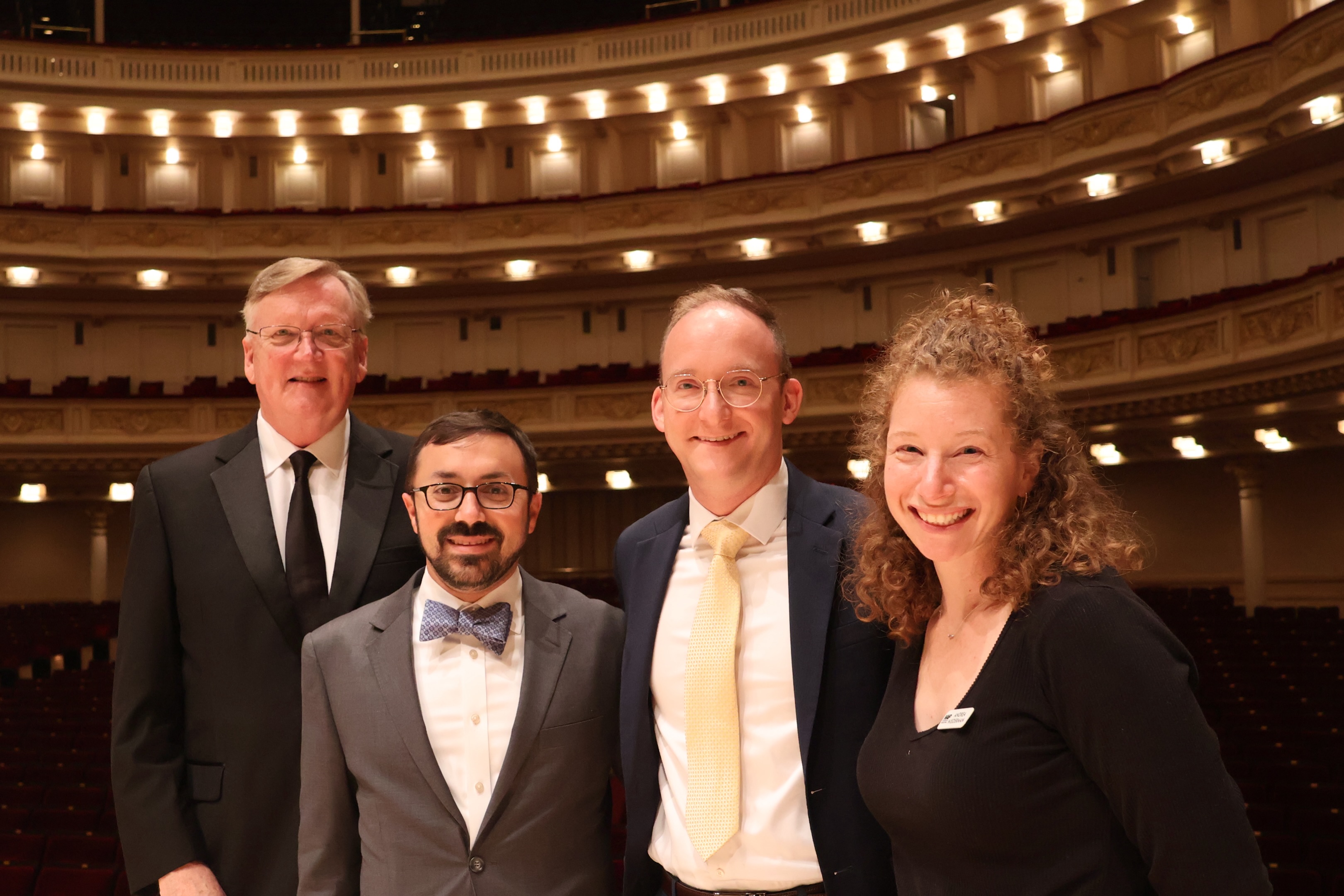 ✨ A memorable occasion with composer Terre following the premiere of his powerful Te Deum at Carnegie Hall on May 25, commissioned by MidAmerica Productions. Joined by Eric, James, and Andrea in celebrating an unforgettable performance and collaboration.