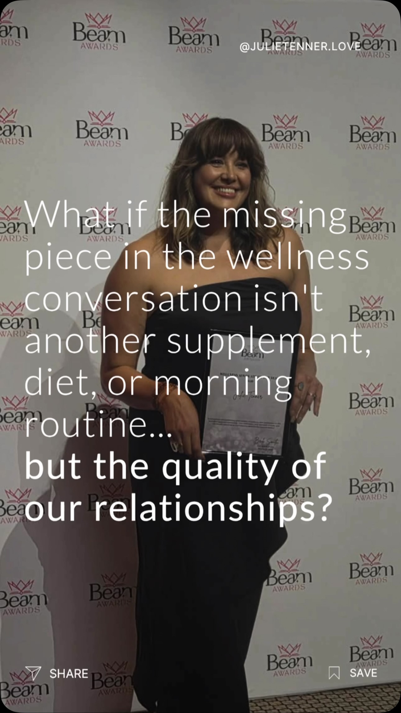 Still pinching myself.
On Saturday night at Crown Towers Melbourne, I was honoured to receive Silver in the 2026 Wellness Advocate of the Year Award at the BEAM Awards.
To stand alongside so many incredible humans dedicated to improving the wellbeing of others was deeply humbling.
For a long time, sexual health, relationship health, intimacy, desire, communication, and connection have sat on the sidelines of the wellness conversation.
But the truth is…
How we love and how we are loved impacts everything.
It impacts our mental health.
It impacts our physical health.
It impacts our families.
It impacts our confidence.
It impacts our capacity to show up in the world.
When relationships thrive, people thrive.
For almost two decades I’ve had the privilege of sitting with individuals and couples through some of the most vulnerable, painful, beautiful, and transformative moments of their lives. I’ve witnessed what happens when people learn to communicate differently, reconnect to themselves, heal old wounds, and choose each other again.
This award feels like recognition not just for me, but for the importance of relational and sexual wellbeing as a vital part of whole-person health.
Because healthier individuals create healthier relationships.
Healthier relationships create healthier families.
Healthier families create healthier communities.
And healthier communities create a more connected and loving world.
Thank you to every client, podcast listener, workshop attendee, Honey Club member, Couples Dates couple, colleague, friend, and family member who has been part of this journey.
This one is for all of us. ❤️
#BEAMAwards #WellnessAdvocateOfTheYear #RelationshipHealth #SexualWellbeing #mentalhealth