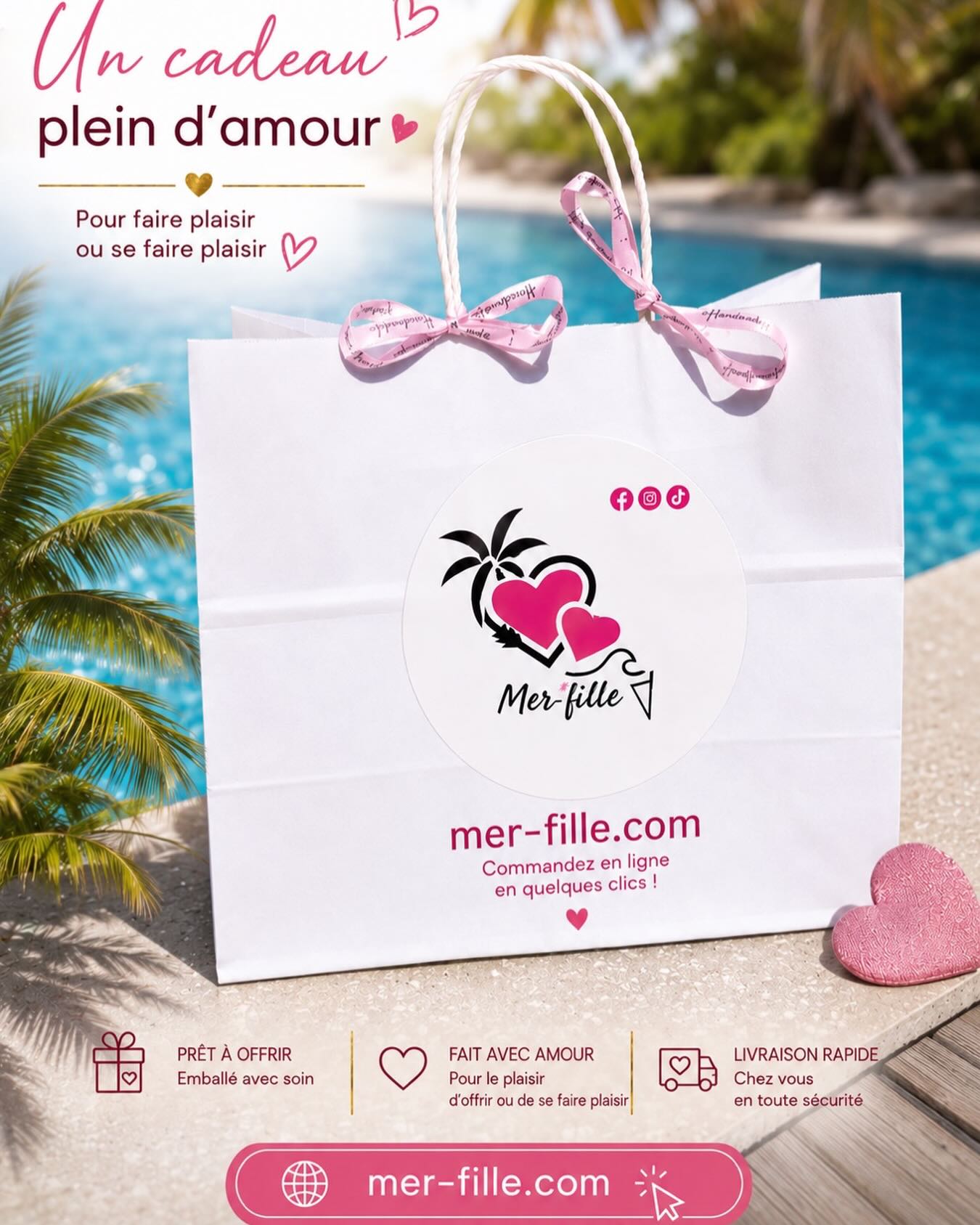 ✨ L’univers Mer Fille ✨
Chez Mer Fille, chaque création est imaginée et confectionnée avec passion dans mon atelier en Corse. 🌴
J’accorde une attention particulière au choix de mes tissus afin de vous proposer des créations à la fois élégantes, confortables et durables. Chaque détail compte : les matières, les finitions et l’harmonie des couleurs sont soigneusement sélectionnés pour créer des pièces uniques qui accompagnent les plus beaux moments du quotidien.
Ce joli coffret reflète parfaitement l’esprit de ma marque : la douceur, le partage et l’authenticité. Une attention délicate à offrir ou à s’offrir, pensée pour faire plaisir tout en privilégiant l’artisanat et le savoir-faire fait main.
Merci à toutes celles qui me font confiance et qui permettent à cette belle aventure de grandir jour après jour. 💛
🌊 Créations artisanales réalisées avec amour en Corse
🌴 Tissus sélectionnés avec soin
✨ Pièces uniques et petites séries
📍 Retrouvez toutes mes créations sur mer-fille.com
#MerFille #ArtisanatCorse #MadeInCorse #CréationArtisanale #FaitMainAvecAmour CadeauOriginal CréatriceFrançaise TissusDeQualité PetitesSéries PassionCréative BoutiqueEnLigne Corse HandmadeFrance CoffretCadeau ArtisanatFrançais