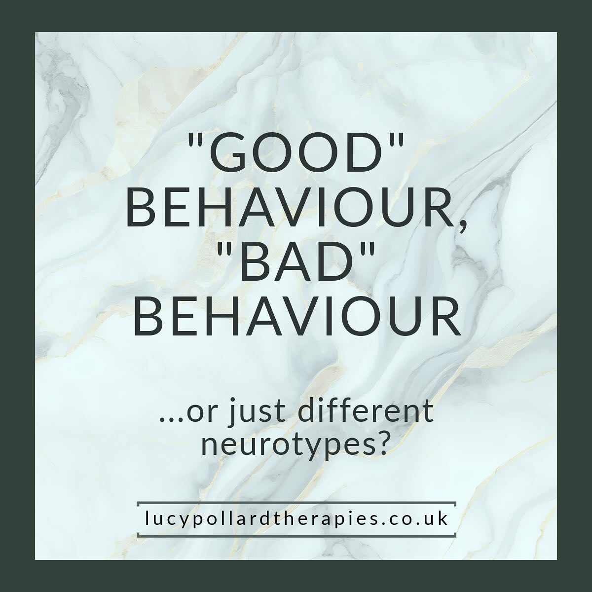 How we eat. How we sleep. How we behave around authority. From the day we are born, we are judged on these things. And neurodivergent people are so often judged to be lacking.
But these are behaviours, not moral qualities.
Questioning authority isn’t inherently disrespectful. Being a light sleeper isn’t a character flaw. Being selective about food isn’t automatically being difficult. Hating parties doesn’t make you an inferior human.
Many of the traits we label as “good” or “bad” are simply different ways that our nervous systems experience the world.
I’d love to see us move away from judgement and towards curiosity. In schools, and in wider society too.
What traits do you notice that are judged as being either “good” or “bad”? Let me know…
Lucy Pollard Therapies