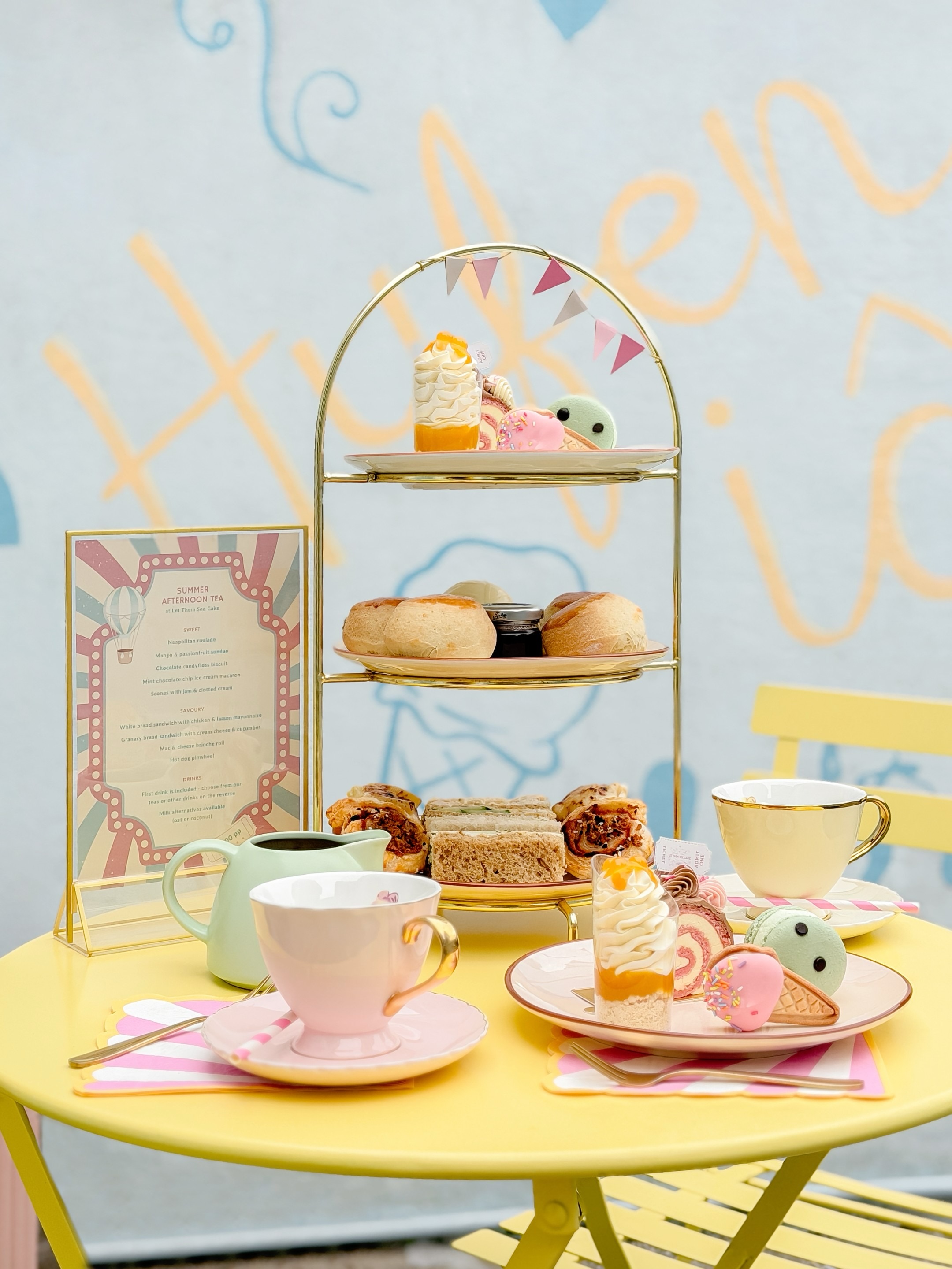 You are invited to the CARNIVAL 🎪
Let Them See Cake are pleased to present our summer afternoon tea offering.
This will be running every Friday Saturday and Sunday from the 5th June - 23rd August🤹♂️
With limited spaces book on to save your space at the Carnival this summer 🥳
Tag your afternoon tea group in the comments and see you there!
#carnival #summer #afternoontea #letthemseecake