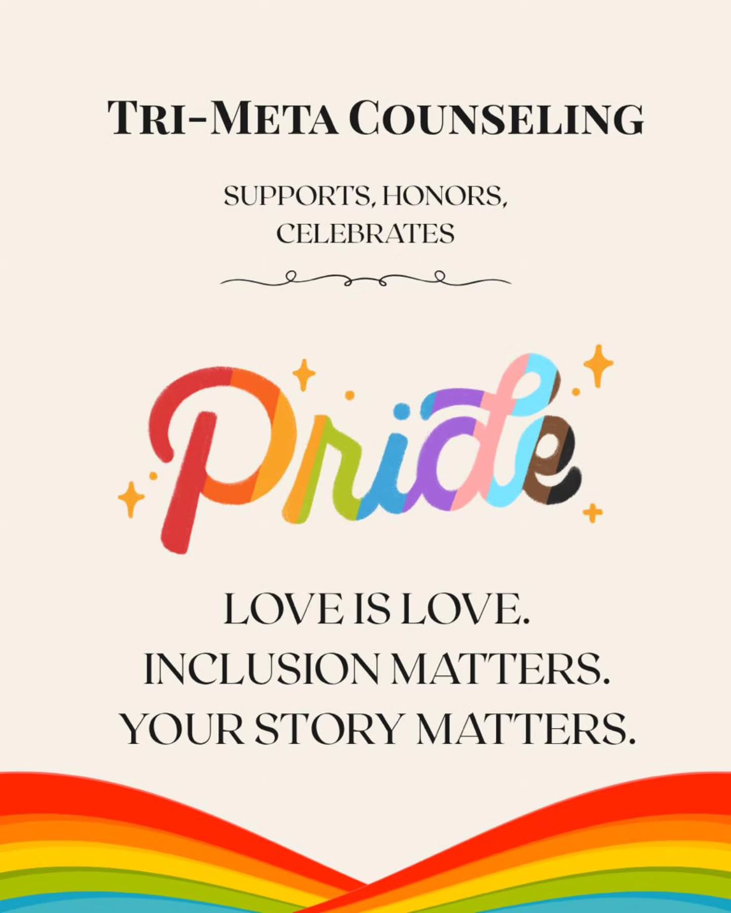 We support, honor, and celebrate PRIDE 🏳️🌈🏳️⚧️✊🏽
If you or a loved one is seeking gender-affirming care, we are here. 🫶🏽🌈
Schedule your free 15-min consultation call, today!
#pride #pridemonth #lgbtqia🏳️🌈