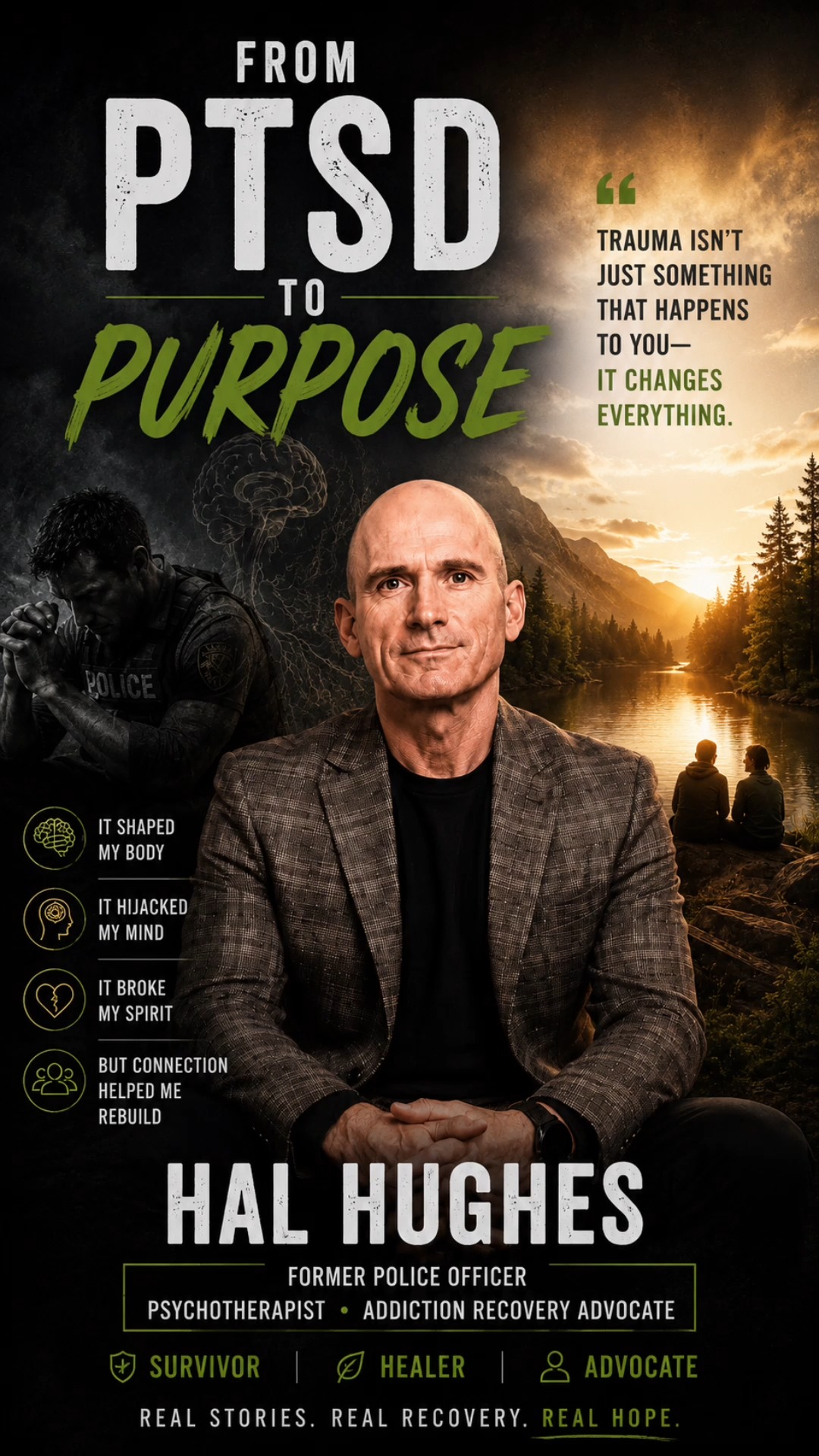 From PTSD to Purpose.
After traumatic brain injuries, PTSD, and addiction nearly derailed his life, Hal Hughes found a path to recovery—and a new purpose helping others heal.
In this short clip, Hal shares what trauma means to him and the lessons that changed his life.
🎙️ Join us with @halhughes on June 2nd.
#TraumaMeetsRecovery #HalHughes #PTSDRecovery #TraumaHealing #AddictionRecovery #MentalHealthAwareness #TraumaticBrainInjury #HealingJourney #RecoveryJourney #PostTraumaticGrowth