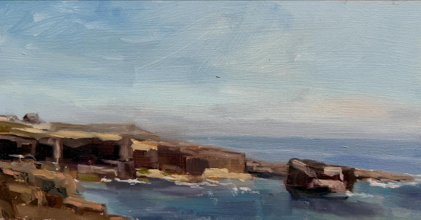 Day 2 painting in Dorset with @londonpleinairpainters …
Portland Bill - still hot, but a lovely breeze. I was delighted to have managed two paintings over the morning, then knocked of my perch by @jacob_brown_artist who managed five, yes five, over the same period !!
Had a go at rocks ( not my favourite), and buildings and boats ( even further down the favourite list. )…. Well there were very few clouds, so what’s a girl to do?
Then the evening was a bring and share and jamming session in the garden very generously hosted by one of the artists ‘ family…… brilliant end to a brilliant day
#portlandbill #dorsetart #paintingsforsale #joyofpainting