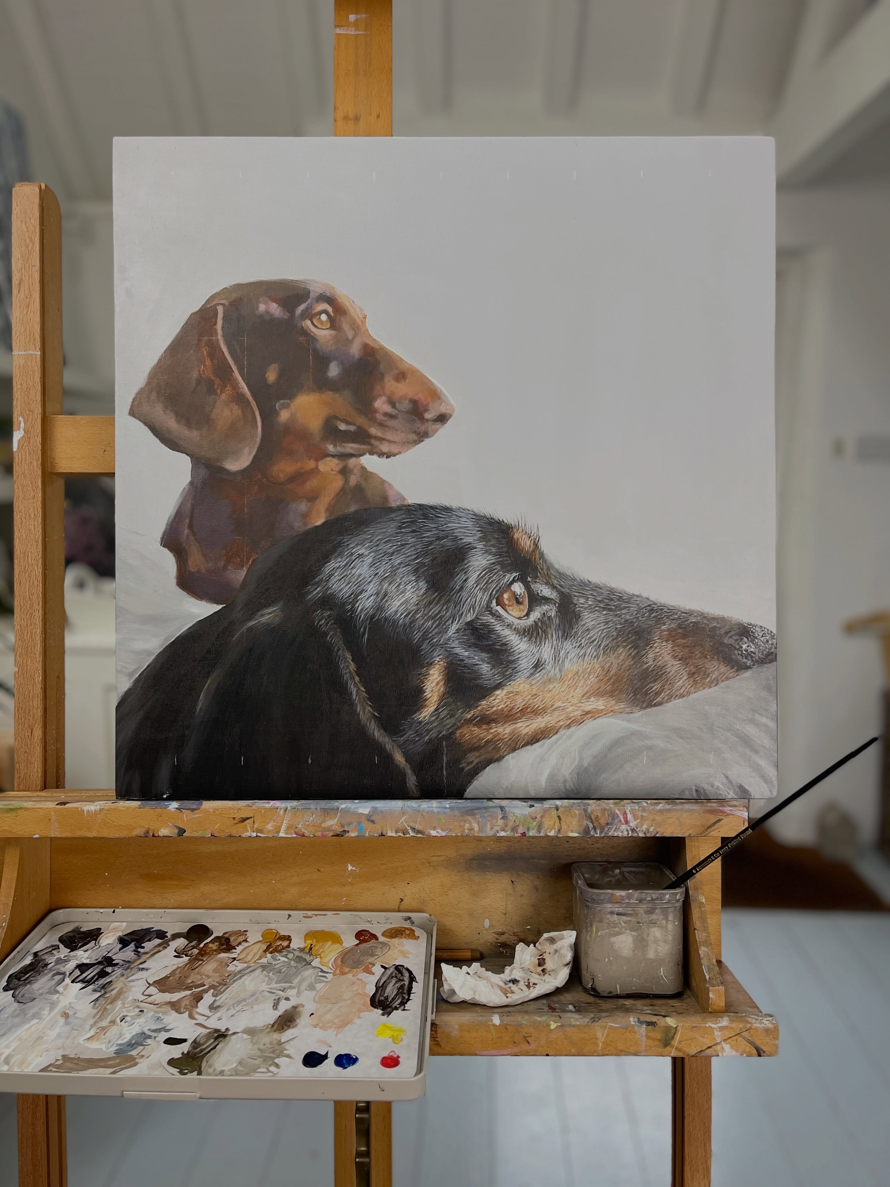 Two commissions have just come to an end, and it feels like a long time since I last worked on this piece.
Looking forward to getting back into it.