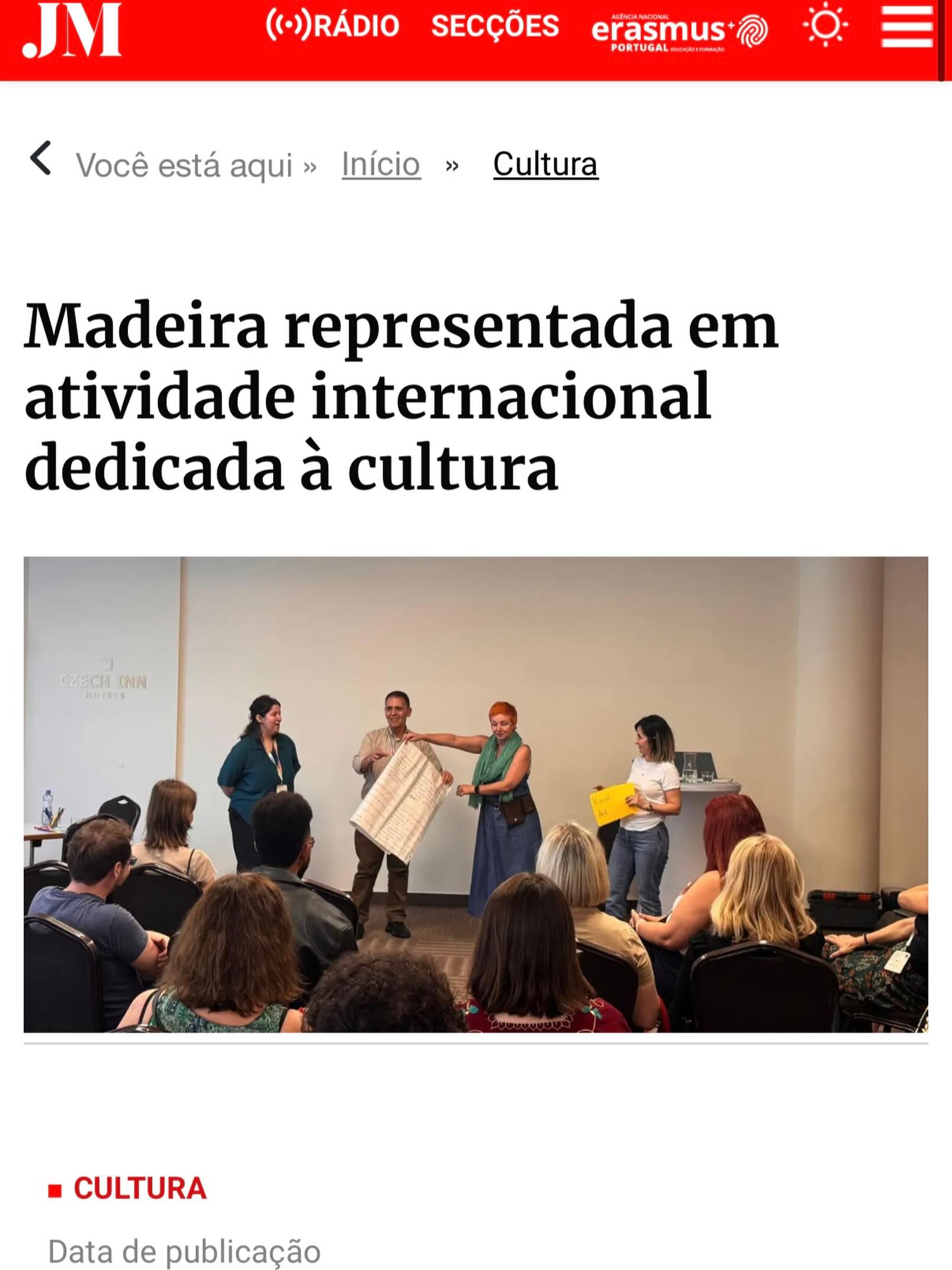 Another mention in JM Madeira @jm_madeira — thank you for supporting our work and sharing our story! ✨#erasmusmadeira #artemassociation #arthubmadeira #artcentercaravel #erasmusportugal