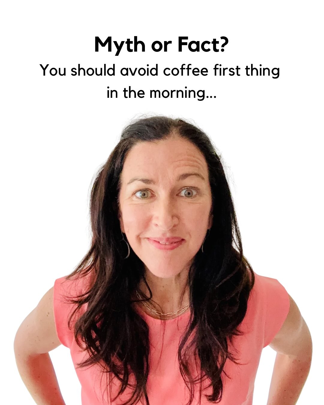 ☕️ Coffee first thing…what’s the deal?
The short answer: it depends…
Cortisol is naturally higher in the morning, but there isn’t strong evidence that drinking coffee soon after waking is harmful.
Caffeine does contribute to increased cortisol secretion but this response is lower in people who consume caffeine on a daily basis.
For some people, delaying coffee by 60-90 minutes may be helpful if:
🖤 You feel jittery or anxious after your morning coffee
🖤 You rely on multiple coffees to get through the day
🖤 If you experience adverse gastrointestinal symptoms
🖤 You experience energy crashes later in the morning
For many people, especially those who enjoy their morning routine and don’t experience negative effects, having coffee shortly after waking is absolutely fine.
What matters more is:
☕️ Whether it’s affecting your sleep
☕️ How dependant you are on caffeine the whole day
☕️ What your diet looks like alongside your coffee intake!
As with all nutrition advice, there is no one-size-fits-all approach.
Your morning coffee doesn’t need to be feared!
🖤 For me, I LOVE my morning coffee for the flavour, the boost, and the beneficial effect on my bowel movements. In fact, I think it lowers my cortisol 🤣
Do you drink coffee as soon as you wake up?