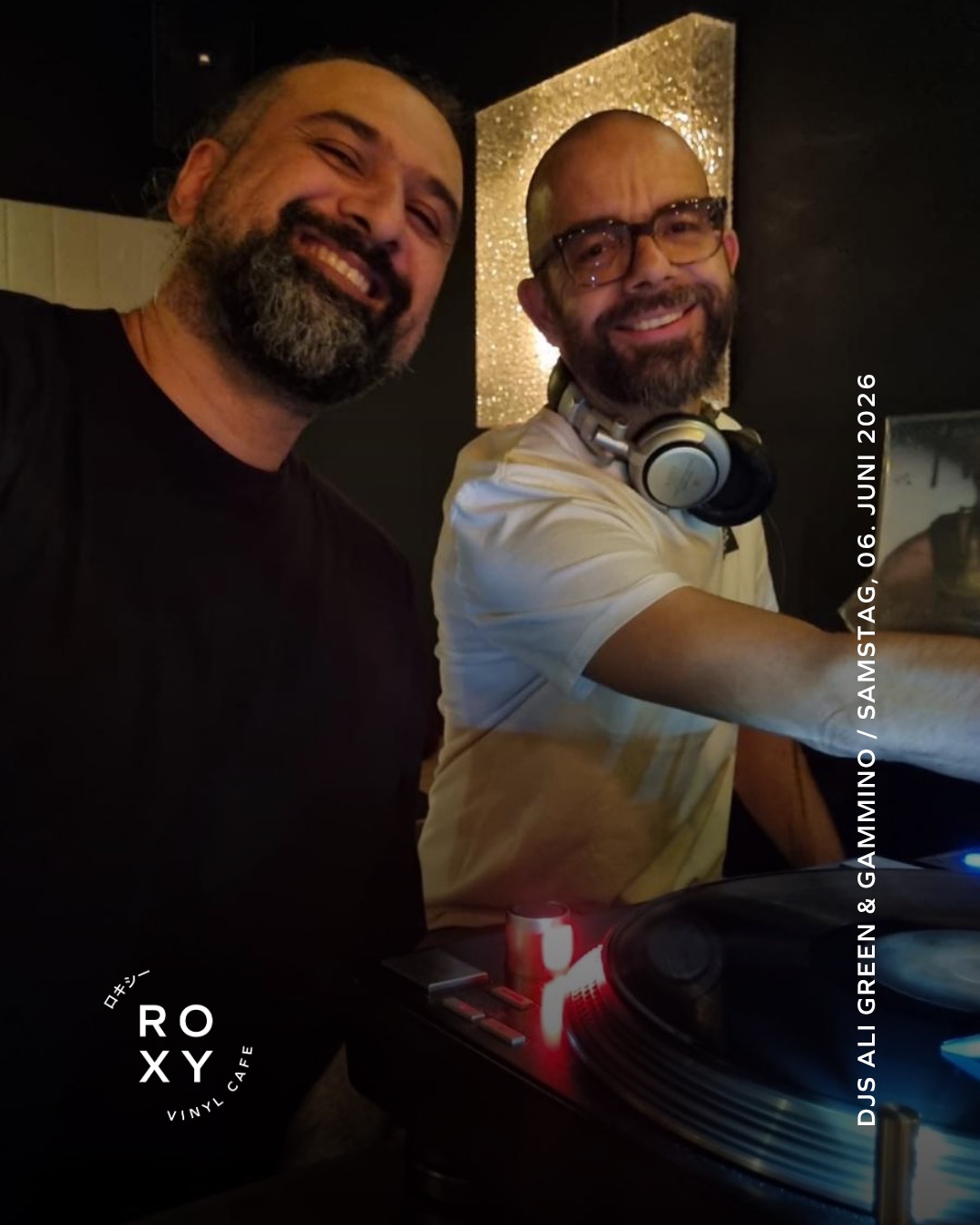 Roxy Saturday Vinyl Session / DJs Ali Green & Gammino
Samstag, 06. Juni 2026, 21:00
Gratis Eintritt!
From the soul!
Dusty Wax Operators Ali Green & Gammino play some soulful tunes for you!
@dj_gammino
#roxyvinylcafe #vinylcafe #listeningbar #vinyl #winterthur