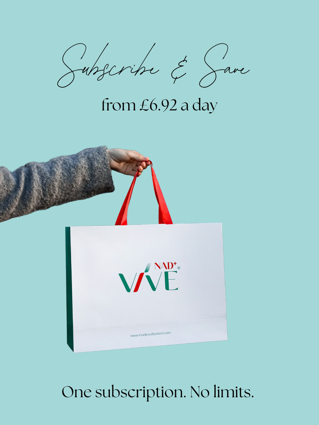 We've made ordering VIVE-NAD+ even simpler.
Subscribe and save on your wellness journey.
From just £6.92 a day.
More energy at a lower price.
Subscribe today and see the benefits tomorrow.
VIVE-NAD+, The Clinics' Choice, now yours.
#subscription #nad #wellnessjourney