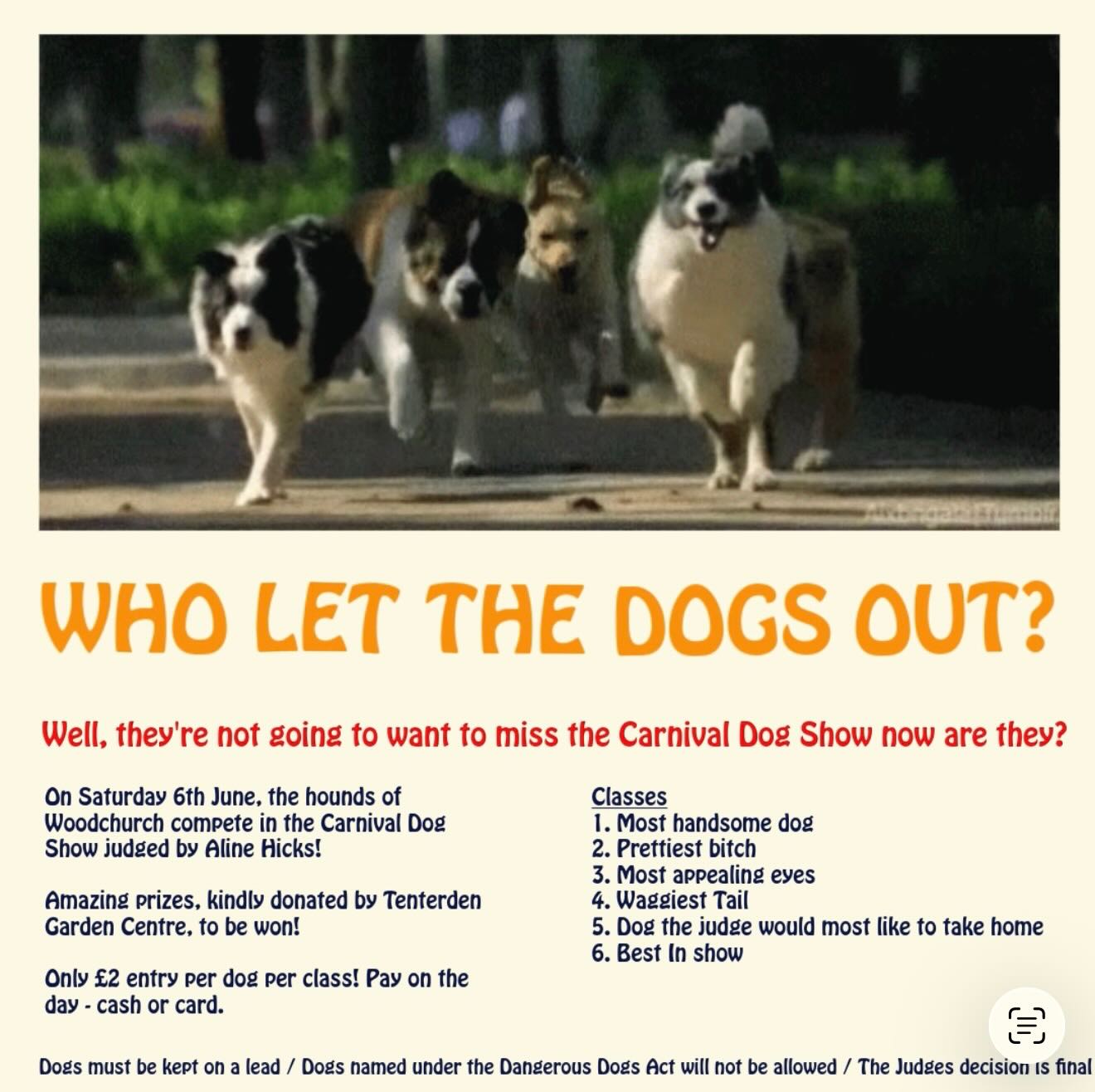 Only two days until Carnival and THE DOG SHOW! If you’re planning to take part, it’s time to start your grooming regime to make sure they show up at their best on the day!
🐾🐕🦮🐕🦺🐩🐾
