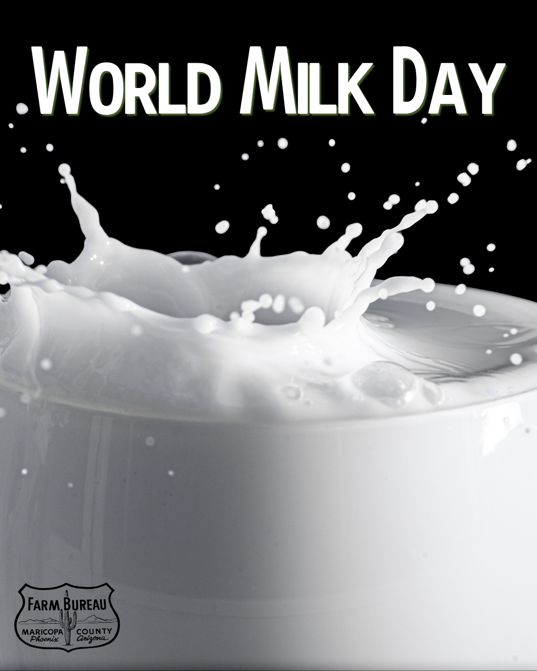 How will you celebrate World Milk Day? 🥛
Grab a cold glass of the good stuff and cheers to our world class dairy farmers right here in Maricopa County!
🐄