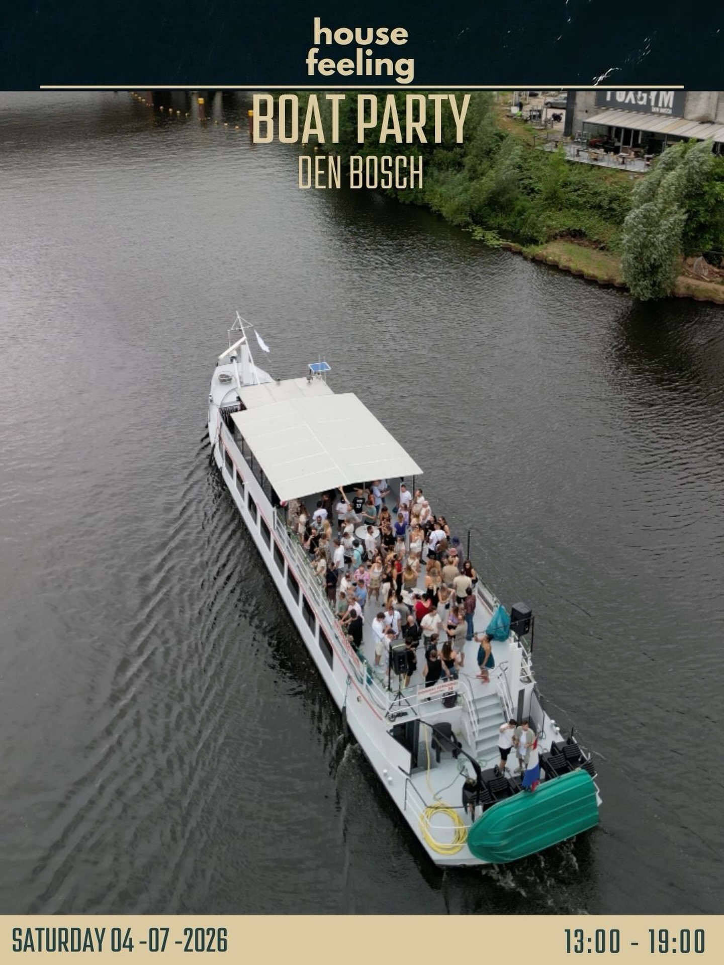 Zaterdag 4 juli = dagfeest op het water
Saturday 4 July = day party on the water 💦
SOLD OUT EVENT!
#housefeeling #housefeelingnl #summerparty #boatparty #denbosch