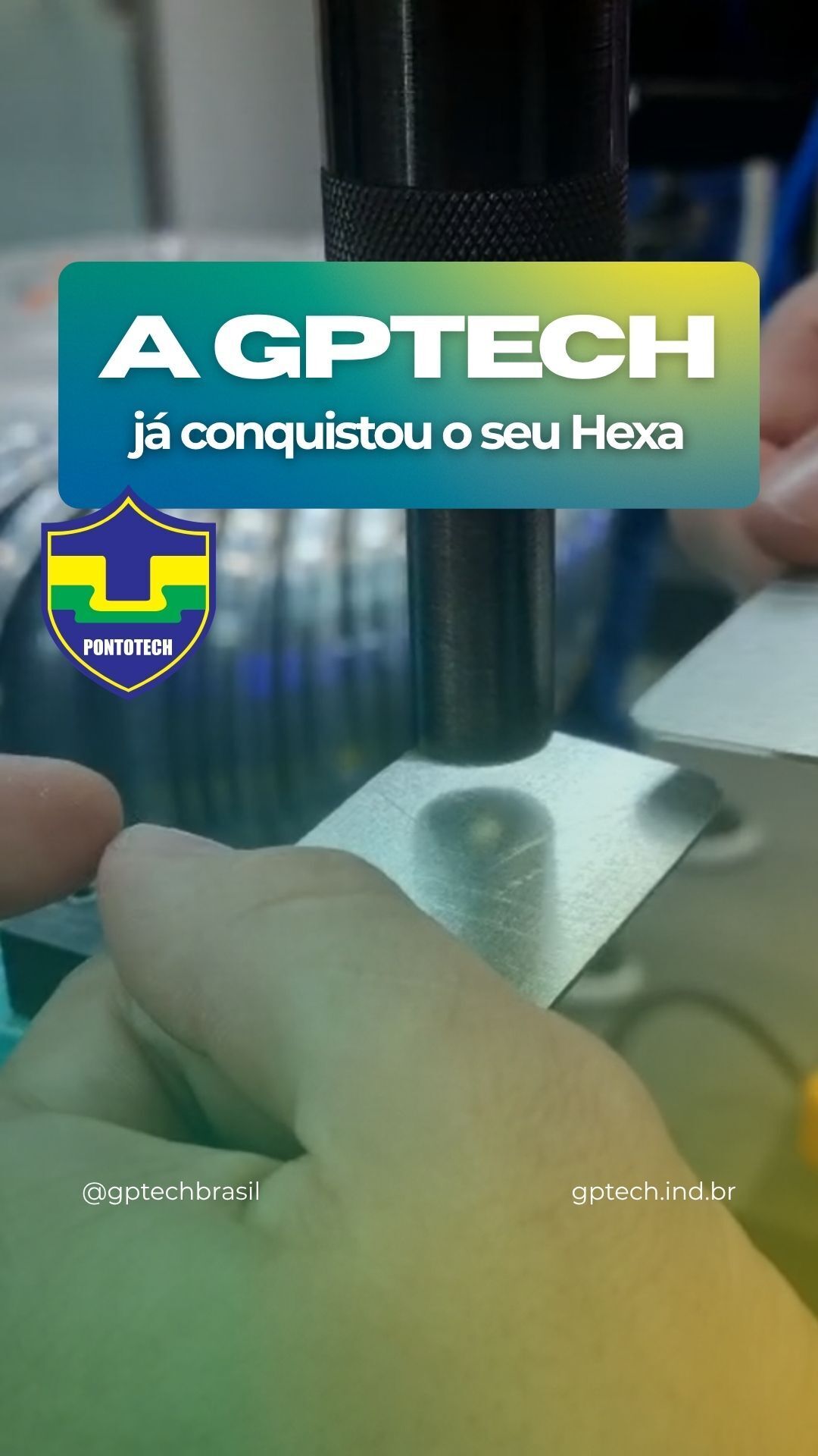 Antes de qualquer torcida começar, a GPTECH já tinha conquistado o seu Hexa. Seis ganhos reais que o PontoTech entrega à indústria todos os dias, sobre solda, rebite e parafuso. União por conformação MECÂNICA, a frio, sem consumível, sem retrabalho, com produtividade, economia e sustentabilidade reais. Comece sua escalação por aqui.
Fale com um especialista agora mesmo! (Link na Bio)