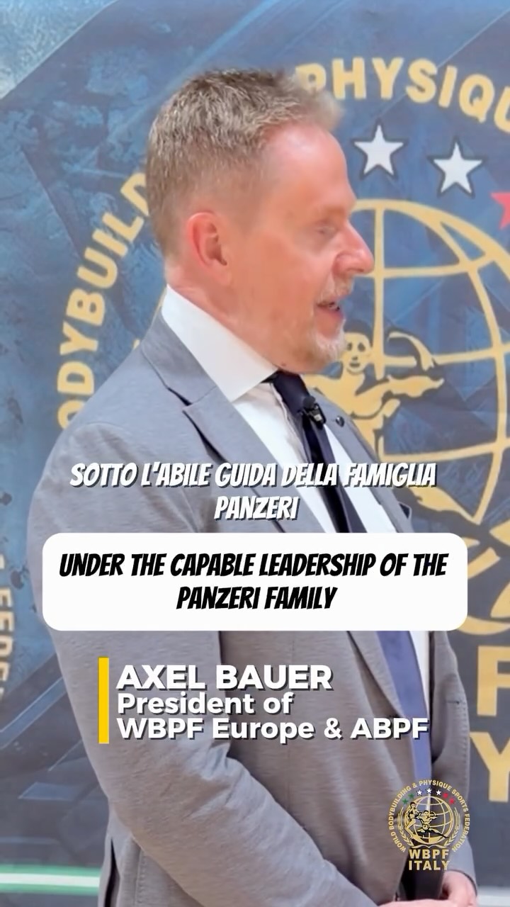 🎙️ INTERVIEW WITH AXEL BAUER 🏆
President of WBPF Europe & @abpfaustria
15th WBPF European Championship🇮🇹🇪🇺
🎥 @_eleven.studio_