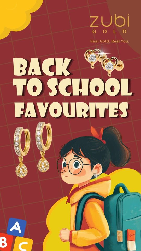 School's back. Sparkle's on. ✨
Cute, comfortable, and crafted in real gold — the perfect earrings for every classroom adventure.
Only at Zubi Gold. 💛
Visit us at - @centresquarekochi @m5ecity_mall
#ZubiGold #BackToSchool #GoldEarrings #KidsJewellery #18KGold #SchoolReady #RealGoldJewellery #LittleSparkles #EverydayGold