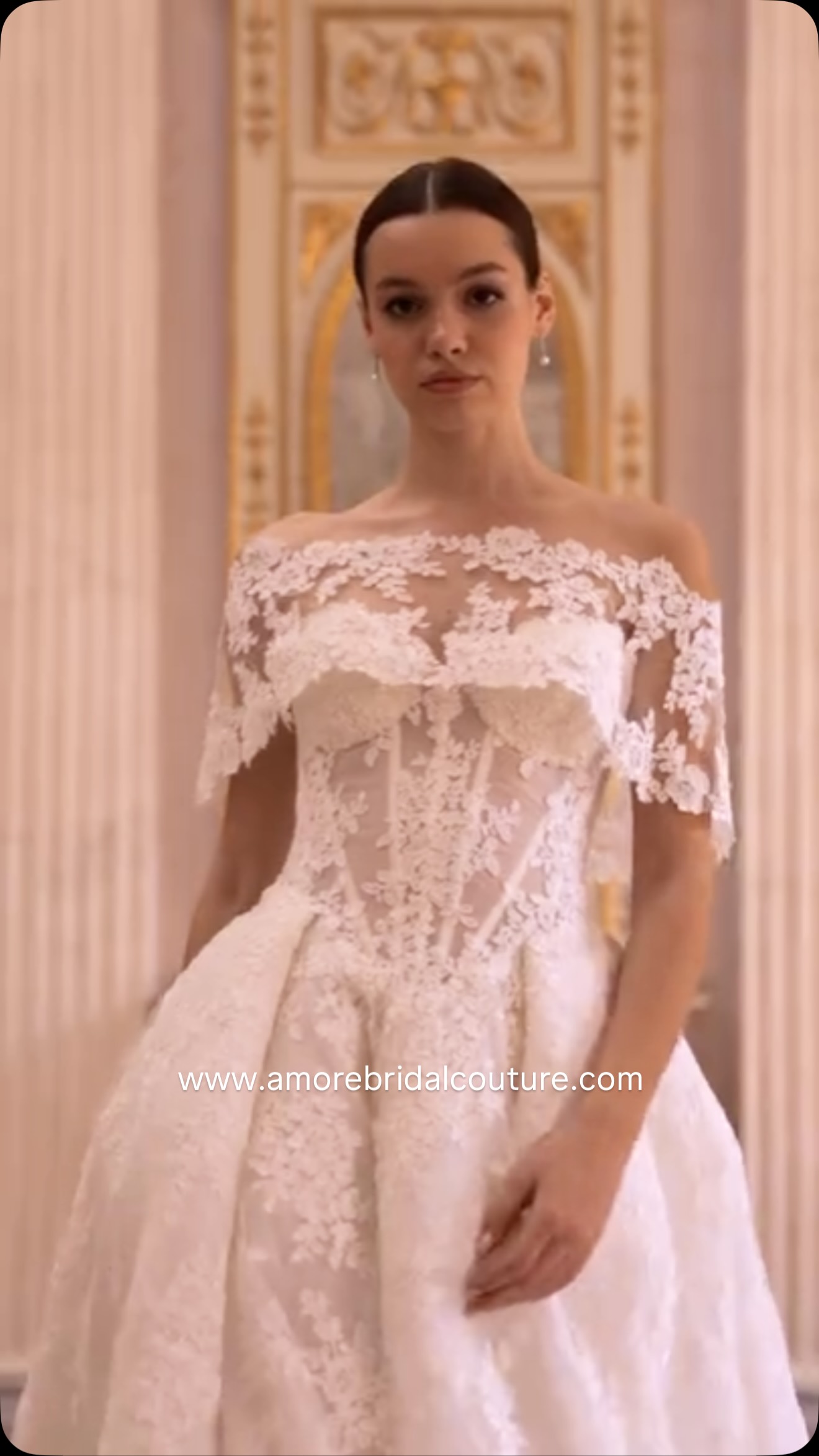 Where timeless elegance meets modern romance. โจ
An ethereal off-the-shoulder ball gown adorned with delicate lace appliquรฉs, a sculpted bodice, and a regal cathedral train. Designed for the bride who dreams of making a breathtaking entrance and an unforgettable exit.
๐ค Classic. Romantic. Majestic.
#AmoreBridalCouture #LuxuryBride #BallGownWeddingDress #BridalElegance #SayYesToTheDress
