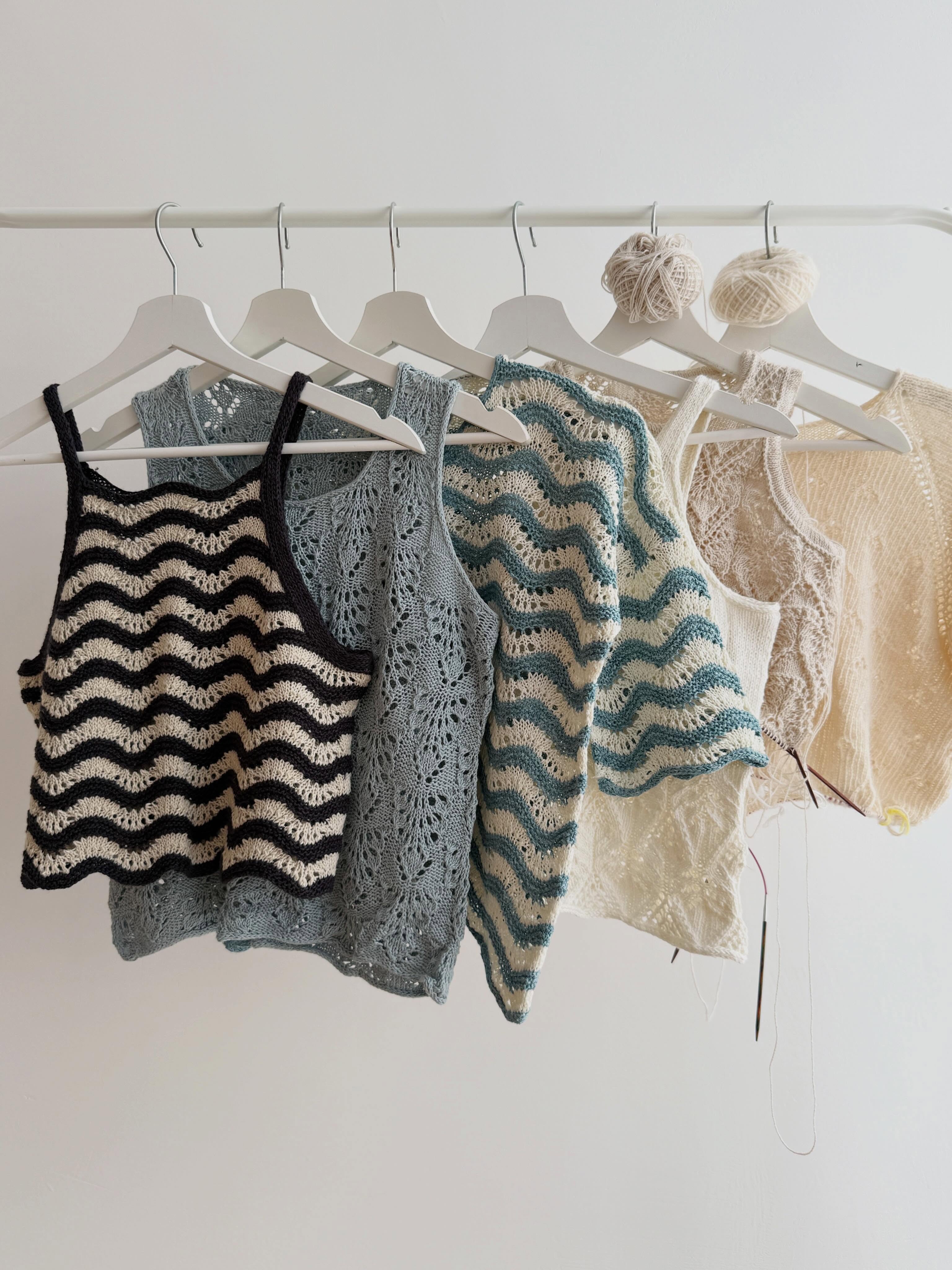 Lace patterns for summer knitwear are always a good idea 🥰😍 Airy, breezy, beautiful and my secret obsession when designing knitting patterns 🤩
.
Patterns by me:
- Jean Top, already available on my website and Ravelry
- Pierre Top, already available as it was your and my favorite summer design of mine last summer (and it still is one of my favorite summer tops ever!)
- Jean Tee - already available and I love everything about it!
- Electrine Top, coming by the mid of July and I already see me wearing it on repeat during our summer holidays.
- Rodolphe Top, coming by the end of June and it’s already my favorite favorite favorite summer top ever ever ever
- Lillie Tee, coming in less than 2 weeks and I already know that I will need a sweater with this pattern 🥰
.
.
.
#knitting #knittinginspiration #knittersgonnaknit #knitknitknit #stricken