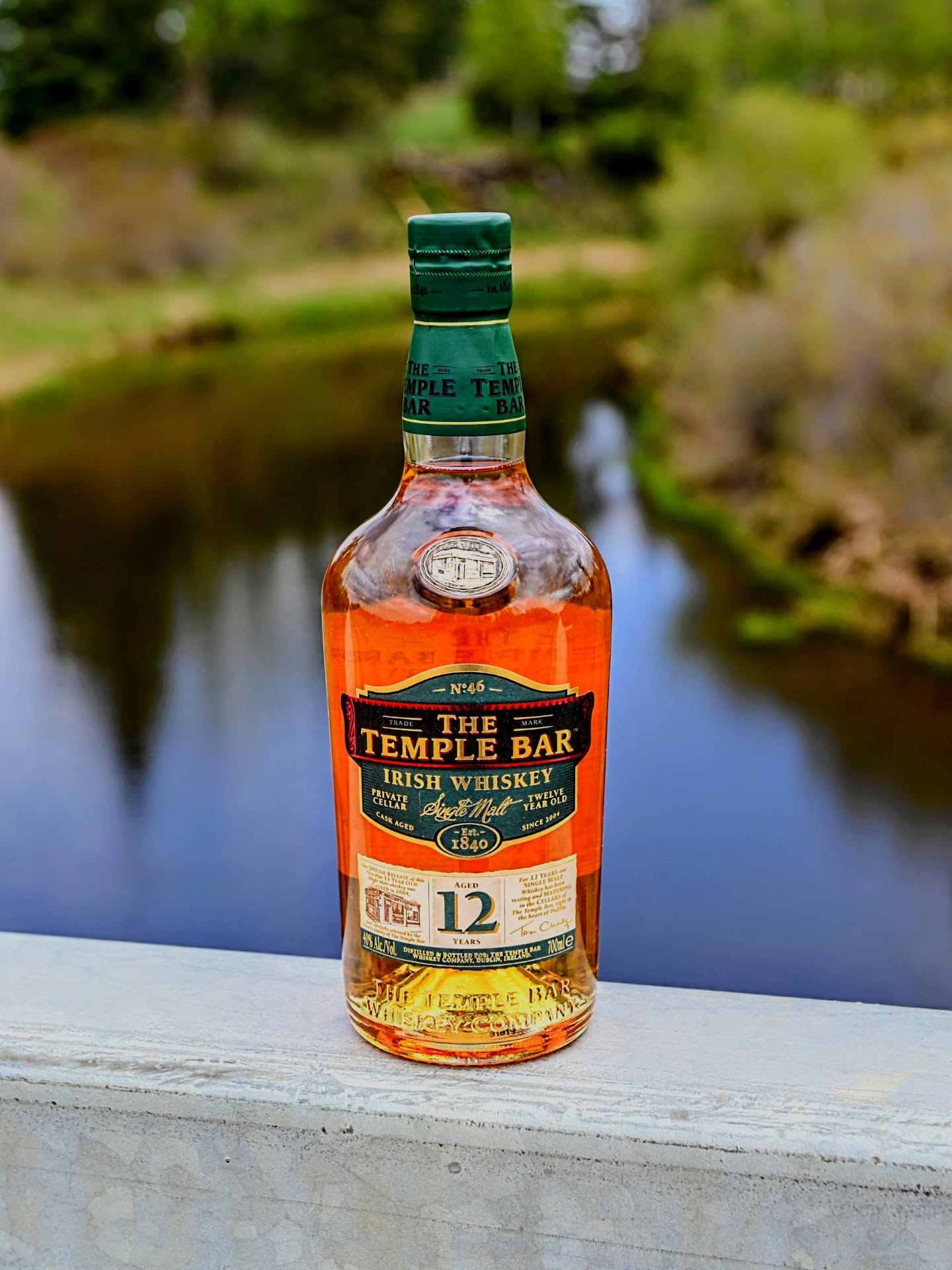 Two photos. One bottle. One setting.
This bottle was given to me by a dear friend a couple years ago and I just cant bring myself to pop the cork without him present.
Here's hoping that will happen soon.
When I visited Ireland, I toured the entire Island, and if there was one place that disliked it was Dublin.
There were a few places inside Dublin that were awesome but on a whole it was my least liked place of the entire trip.
We did visit the famous (infamous?) Temple Bar area on our first evening in Dublin and I can admit that yes, its a tourist trap, yes it's overpriced for everything and no I did not buy a €12 pint of Guinness while there.
I did in fact see a lot of whiskey and specifically the Temple Bar brand. I figured it was just a way to capitalize on the name and the tourists but not long after the trip I found that @templebarwhiskey actually releases some wonderful stuff.
.
.
.
.
.
#whiskey #irishwhiskey #dublin #templebar #friends