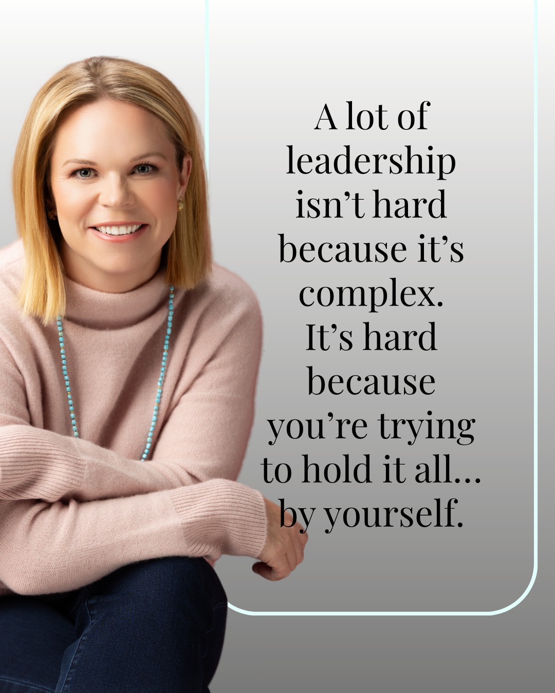 Most leaders I work with don’t need more strategies.
They need space to think.
To talk something all the way through.
To separate what matters from what doesn’t.
To make a decision they actually trust.
Because when you’re inside it, everything feels important.
And that’s where things start to feel heavy.
If you’ve been carrying something alone that you don’t need to…
DM CLARITY and I’ll send you a link to book a one-time 60-minute session ($49 for a limited time).
A place to step out of the pressure—and get your footing back.
