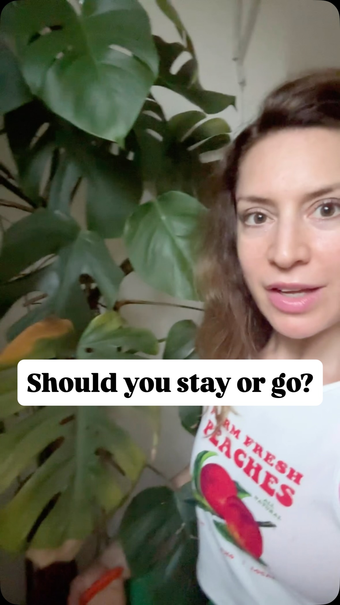 Deciding whether to stay or go is suuuuper tough. Often we stay, hoping that things will change. But is that sustainable? The options we have:
-maintain the status quo and be content with how things are
-wait for the other person to change (good luck with that)
-work internally on ourselves and find greater fulfilment there, thus less pressure on the relationship to provide it.
-get the F out, thank them for the lessons and move on. Find greater love within yourself. Maybe find someone more aligned. Rinse. Repeat. 😜
PS Genuine reaction of horror at the end 🤣