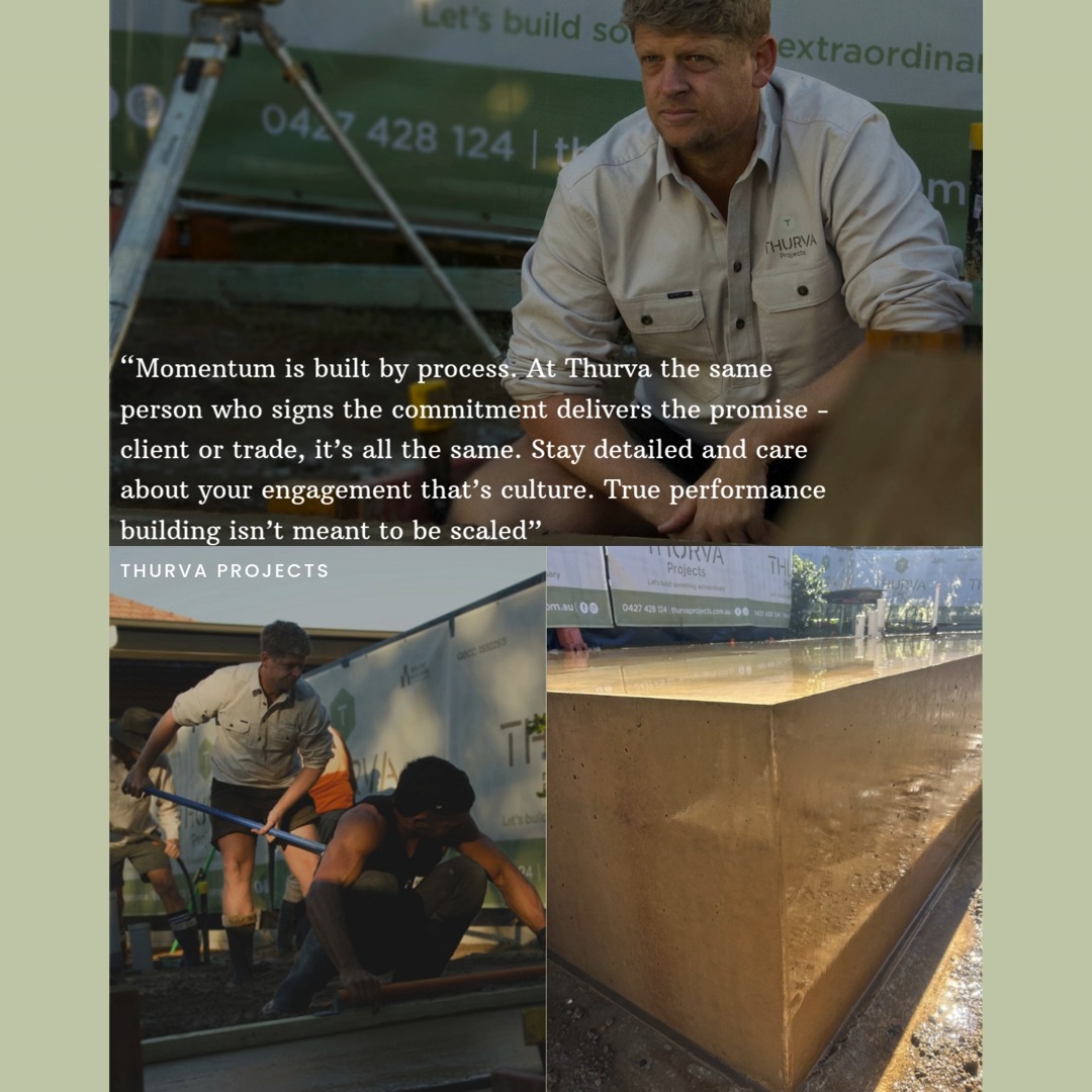 A business is ready when it knows itself team, trades, suppliers aligned. That’s when your staff start to lift the standard on their own. Most builders never gain that culture or momentum. That was the turning point when I knew we were ready to introduce Thurva Projects.
Support a small performance builder follow us for more.....
