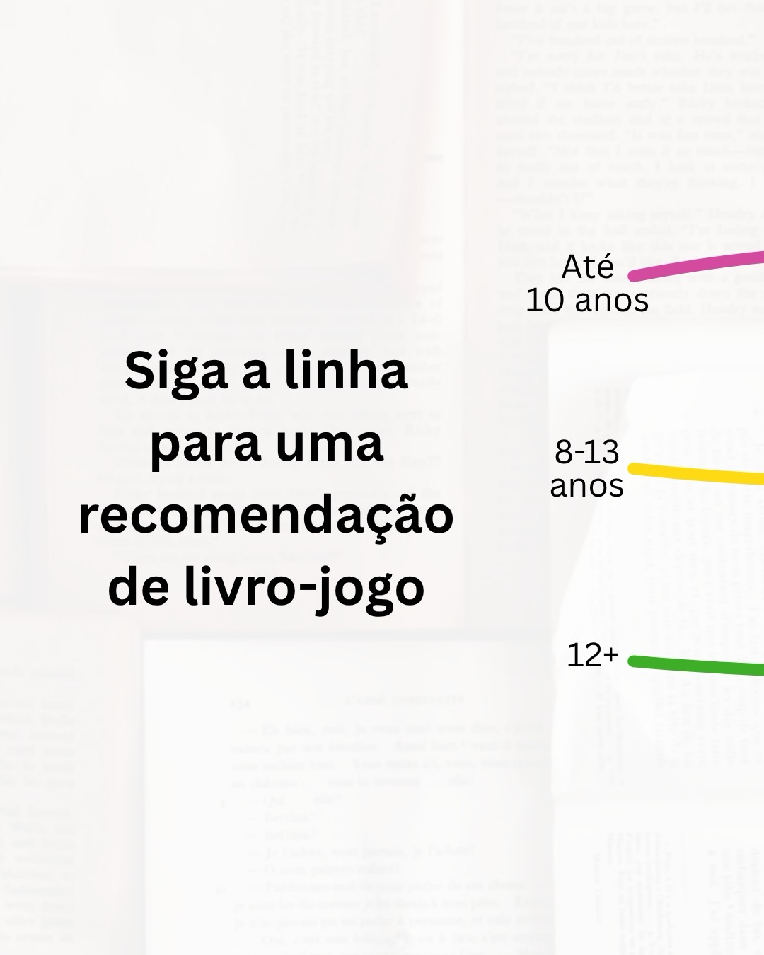 Essas são as recomendações da semana 🤩 qual será seu próximo livro-jogo?