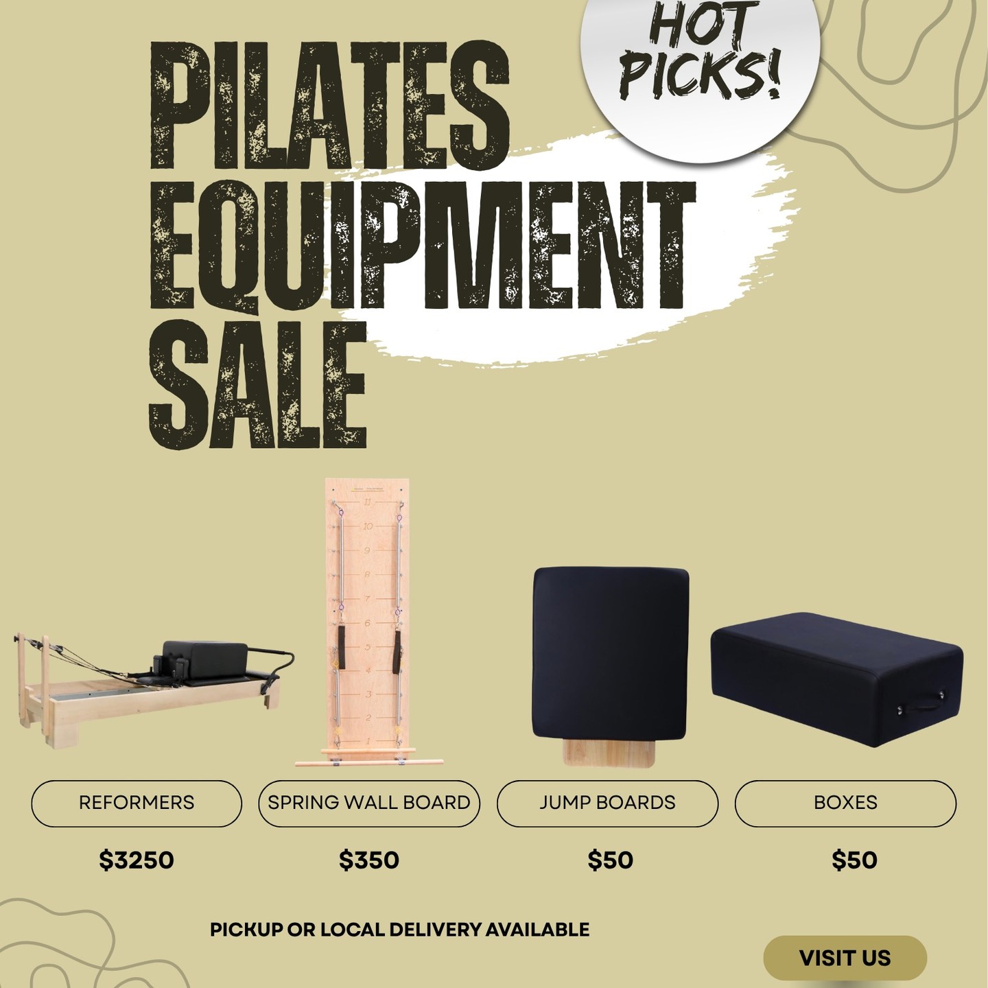 🚨 Pilates Lovers, This Is Not a Drill! 🚨
Our equipment is looking for a new home, and trust us... these Reformers are ready for their next chapter.
We have Pilates equipment available for sale at our New Smyrna Beach location, including:
✨ Reformers
✨ Reformer Boxes
✨ Jump Boards
✨ Spring Wall Boards
Perfect for home studios, instructors looking to expand, or anyone who has ever thought, "I wish I could do Pilates without leaving the house."
Available for pickup or local delivery.
Send us a message for details and available inventory before everything springs away! 😉
#PilatesEquipment #PilatesSale #PilatesStudio #ReformerPilates #NewSmyrnaBeach #HomePilatesStudio #PilatesInstructor #FitnessEquipment