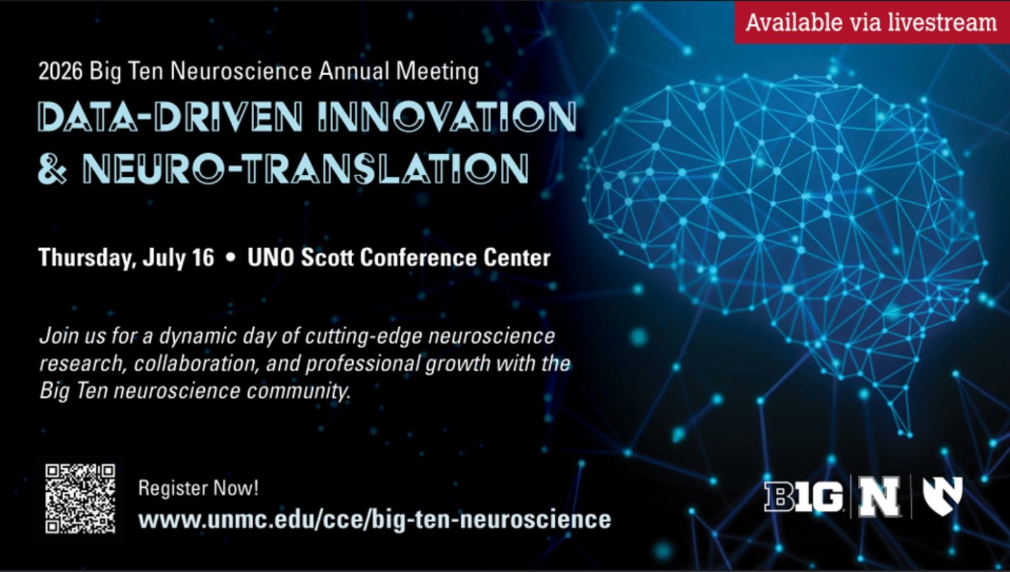 🧠 Registration is now OPEN for the 2026 Big Ten Neuroscience Annual Meeting!
Join @iamunmc, researchers, students, and innovators from across the Big Ten and beyond for a dynamic exchange of ideas at the forefront of neuroscience. Don’t miss this opportunity to connect, collaborate, and be inspired.
📅 Secure your spot today and be part of the conversation shaping the future of brain science. #LinkinBio