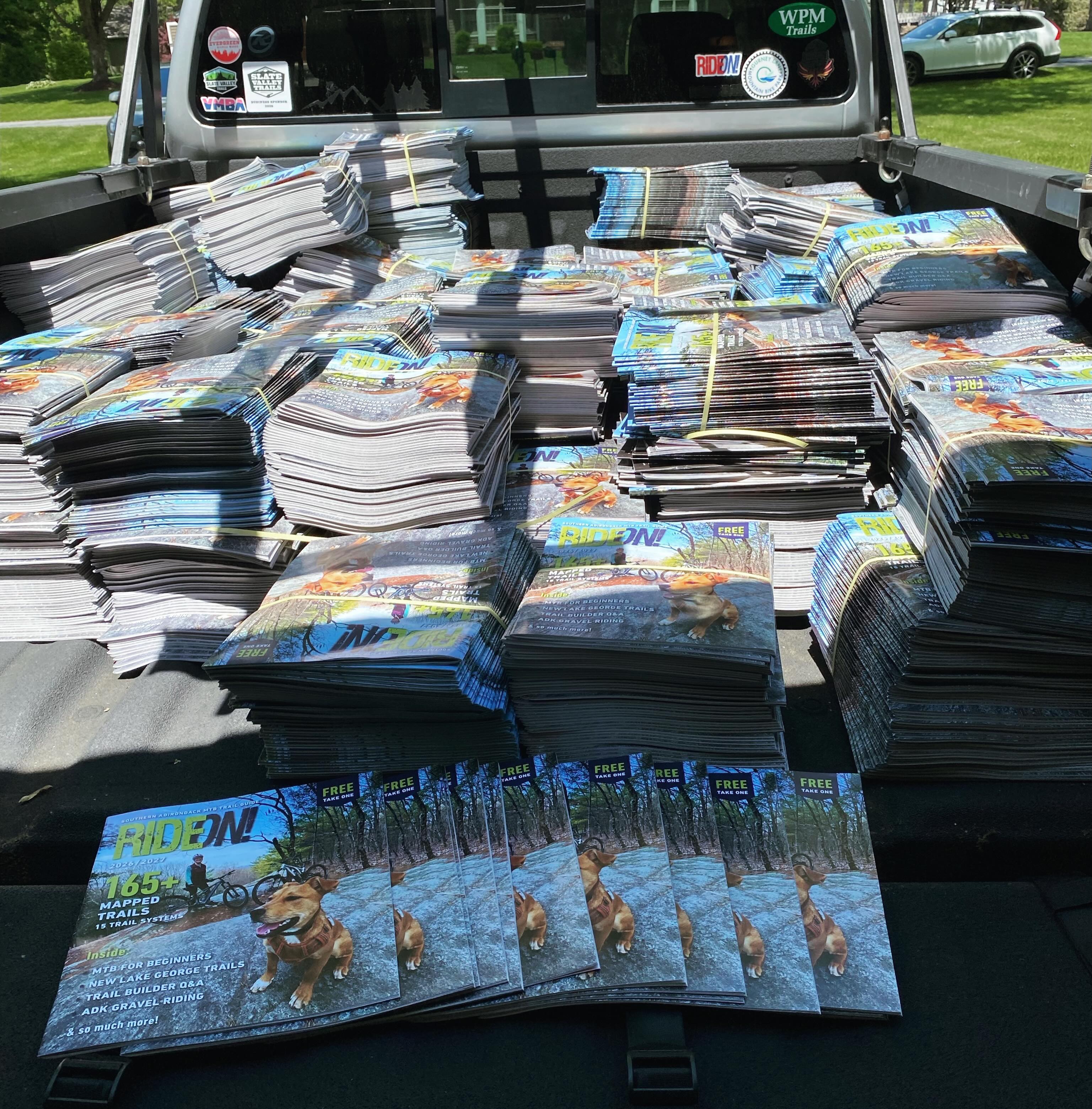 They’re HEREEEEEE!!! The latest edition of Ride On! is hot off the press and will land at local advertisers’ starting tomorrow! Look for them in the LG, Queensbury, Glens Falls, and Saratoga area (and Fulton County too once we get out there!) @ricksbikeshop @greyghostbicycles @warrencountytourism @lgchamber & more!
You can also celebrate with us and grab your copy in person at @commonrootsbrewing in South Glens Falls on Thursday, 6/4 at 7 pm!
Check out the e-version on our website: rideonadk.com
#rideon #rideonadk #mtb