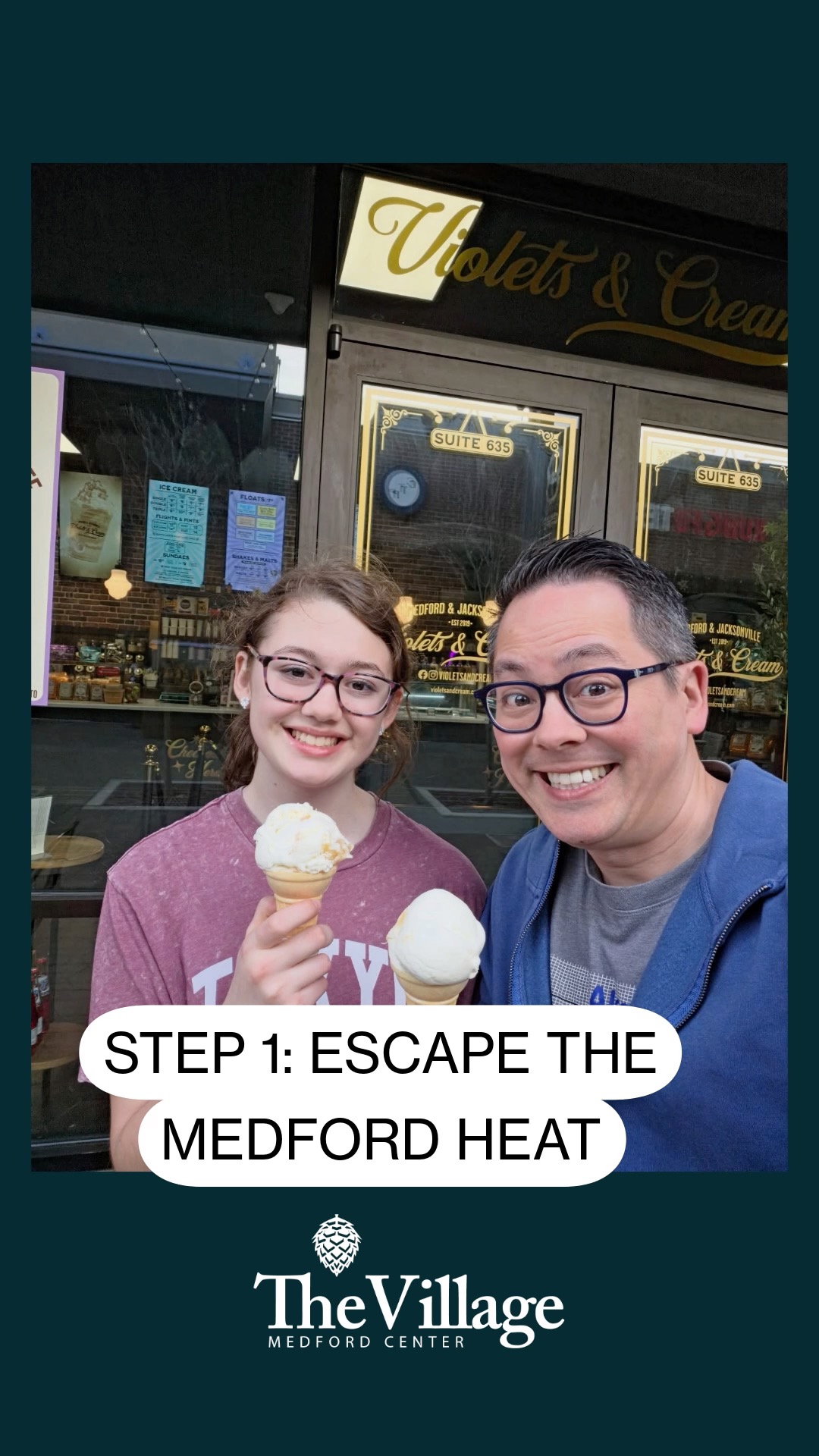 The forecast today: 100% chance of sprinkles.
Don't let the summer sun melt your mood. We’re hiding out in the shade at The Village Medford Center with a scoop (or three) from @violetsandcream.
#TheVillageMedfordCenter #summerishere #violetsandcream #whatsyourscoop #whatsyourfavorite #medfordoregon #medfordor #thevillage #icecream