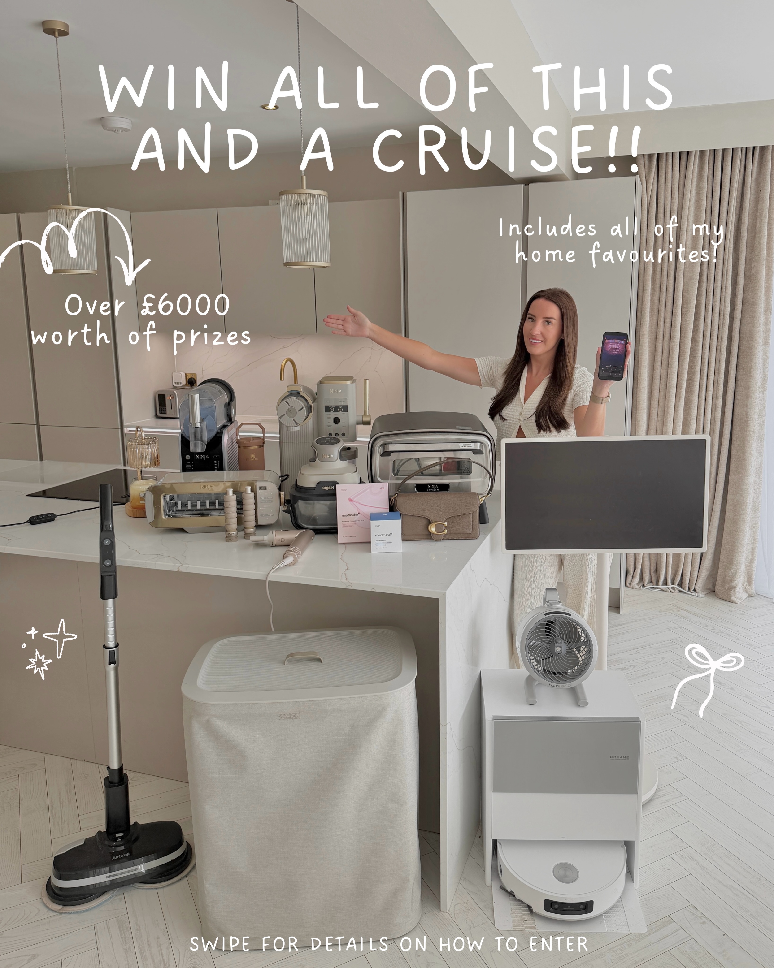 WIN ALL OF THIS.. AND A CRUISE! 🚢🎉 ad
Guys I couldn’t be more excited to bring you this giveaway, I put so much thought into these prizes and wanted to give you all of my favourite things!!!! 🥹
HOW TO ENTER -
🩷Comment WIN on this post
🩷Make at least one deposit during the giveaway period (May 31st - June 15th) via the link I send you.
The link can also be found in my bio.
🩷Fill out the google form via the link i send you.
The link can also be found in my bio.
🩷 You must also be following both @themarklandhome and @legionbetofficial
So so excited for this and cannot wait to congratulate one of you in two weeks time! 🥰
Gem x
(Always gamble responsibly and when the fun stops - you stop!)