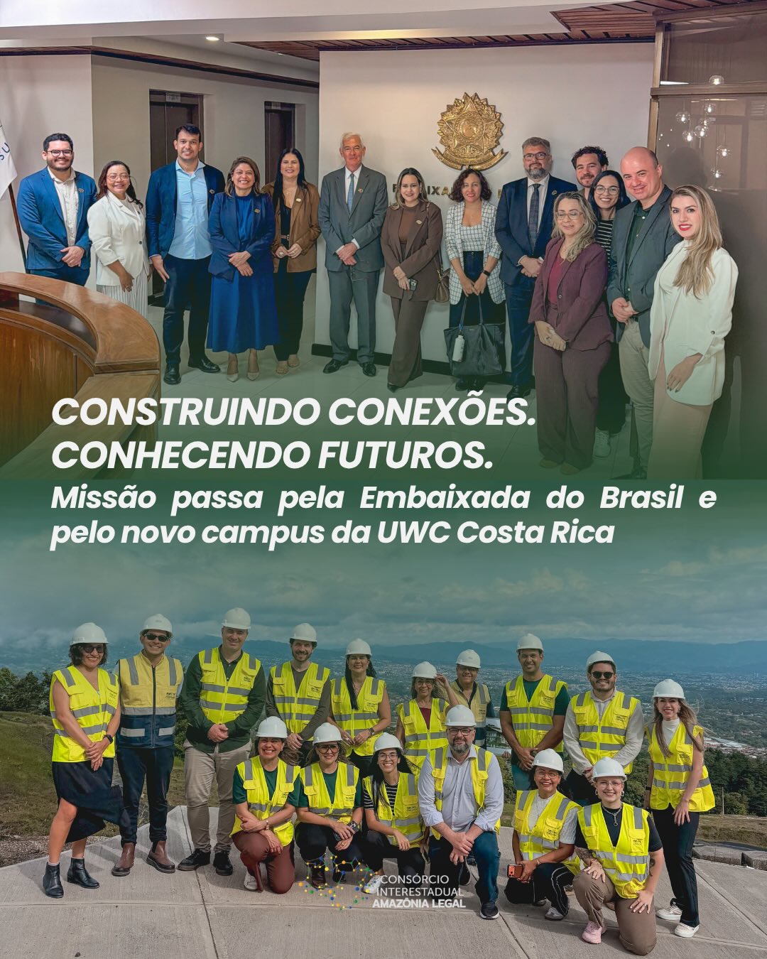 O segundo dia da missão internacional do Consórcio Amazônia Legal à Costa Rica foi dedicado ao fortalecimento de parcerias e à construção de uma visão de futuro para a educação na região.
A agenda começou na Embaixada do Brasil em San José, em um encontro voltado ao diálogo institucional e à ampliação das oportunidades de cooperação internacional em pautas estratégicas para a Amazônia Legal.
Ao longo da missão, a delegação também visitou o novo campus da UWC Costa Rica, atualmente em desenvolvimento. A agenda permitiu conhecer de perto os processos de expansão da instituição, os desafios de implementação de um projeto educacional dessa magnitude e os modelos de governança e sustentabilidade que sustentam a iniciativa.
A experiência é especialmente relevante para a Amazônia, que avança na construção de uma parceria inédita com a UWC para a implantação da primeira escola da rede na América do Sul.
Esta agenda representa um esforço conjunto para aproximar a Amazônia de experiências transformadoras e construir caminhos que conectem educação, cooperação e desenvolvimento para as próximas gerações.