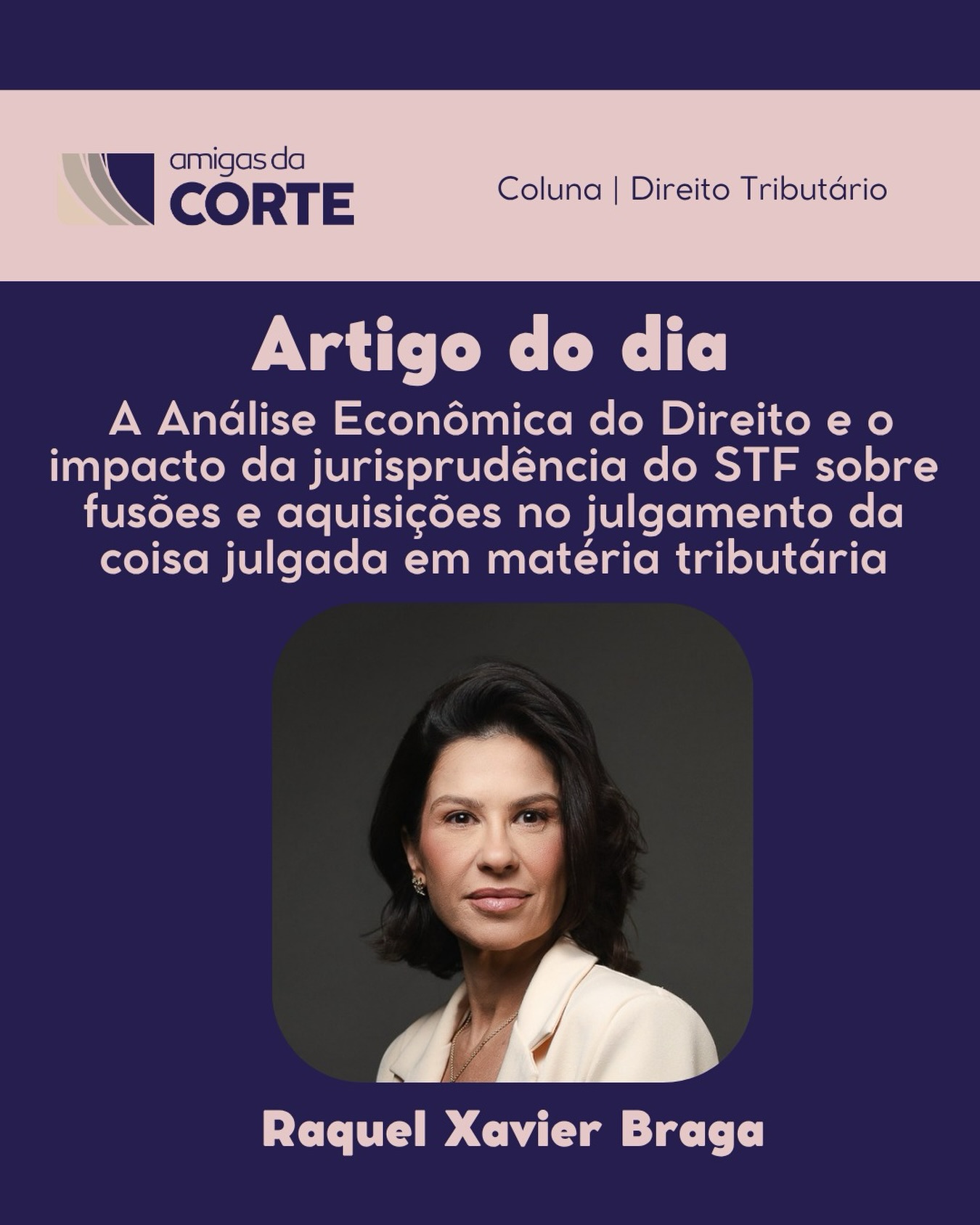 O artigo de hoje é da Raquel Xavier e trata da crescente importância da Análise Econômica do Direito nas decisões do STF, especialmente em matérias com impacto concorrencial e societário. A autora analisa criticamente o julgamento do STF sobre a coisa julgada em matéria tributária (RE 955227 e RE 949297), sustentando que a Corte deixou de considerar os efeitos econômicos da decisão sobre operações de fusões e aquisições, sobretudo em relação à insegurança jurídica criada quanto a passivos tributários não provisionados.
O texto defende que, diante da aproximação institucional entre STF e CADE, a aplicação da AED deve ser aprofundada em casos que envolvam direito tributário, societário e concorrencial, em razão dos impactos diretos dessas decisões sobre o ambiente econômico e a livre concorrência.