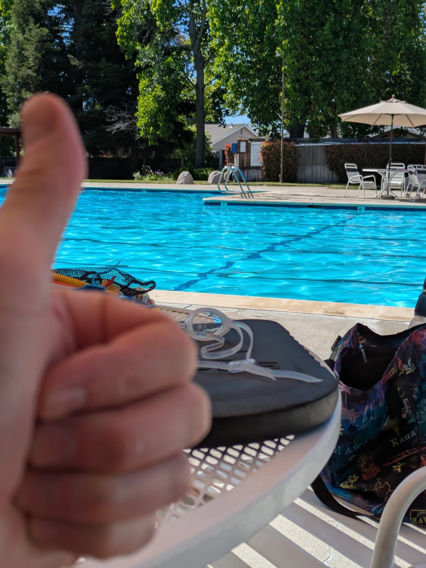 Post-inspection cool down. We will be doing this all summer long!