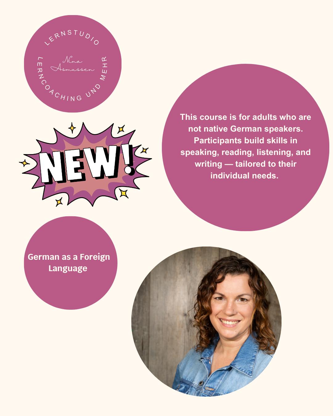 Want to learn German? This course is perfect for adults who are not native speakers. I will help you improve your speaking, reading, listening, and writing skills — individually tailored to you. Sign up and start your language adventure!
#learninggerman #erwachsenenbildung #germanasaforeignlanguage #neverstoplearning