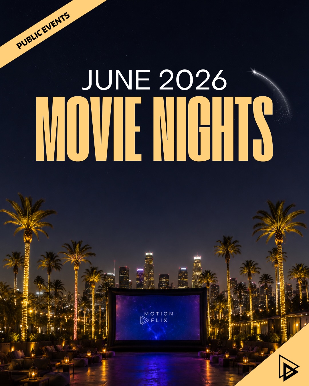 We are so excited to announce our June 2026 public movie night schedule in SoCal! We’ve got some great new locations, and yes—get ready for a FIFA World Cup screening! Here’s what’s coming up:
🎬 June 5: @theculverstepsofficial – Barbie
🎬 June 12: @theculverstepsofficial – The Sandlot
🎬 June 13: @manhattanvillage – FIFA World Cup Screening
🎬 June 18: @riverstreet_sjc – Lilo & Stitch
🎬 June 19: @portsideventuraharbor – TBD
🎬 June 19: @theculverstepsofficial – Super Mario Bros.
🎬 June 25: @rodeo72pm – Encanto
🎬 June 26: @theculverstepsofficial - Wonka
•
•
📞 321-233-3873
💌 DM us💫
#MotionSocial #MotionSocialEvents #ResidentEvents #CommunityEvents #LifestyleEvents EventVibes WeBringTheFun EventExperts CreativeEventDesign BuildingCommunity LosAngelesEvents SanDiegoEvents MiamiEvents OrlandoEvents SoCalEvents FloridaEvents LAEventPlanner MiamiEventPlanner OrlandoEventPlanner SanDiegoEventPlanner ResidentLife ApartmentLiving CommunityLiving ResidentExperience ResidentEngagement LuxuryEventsChicEvents EventsWithStyle MemorableMoments