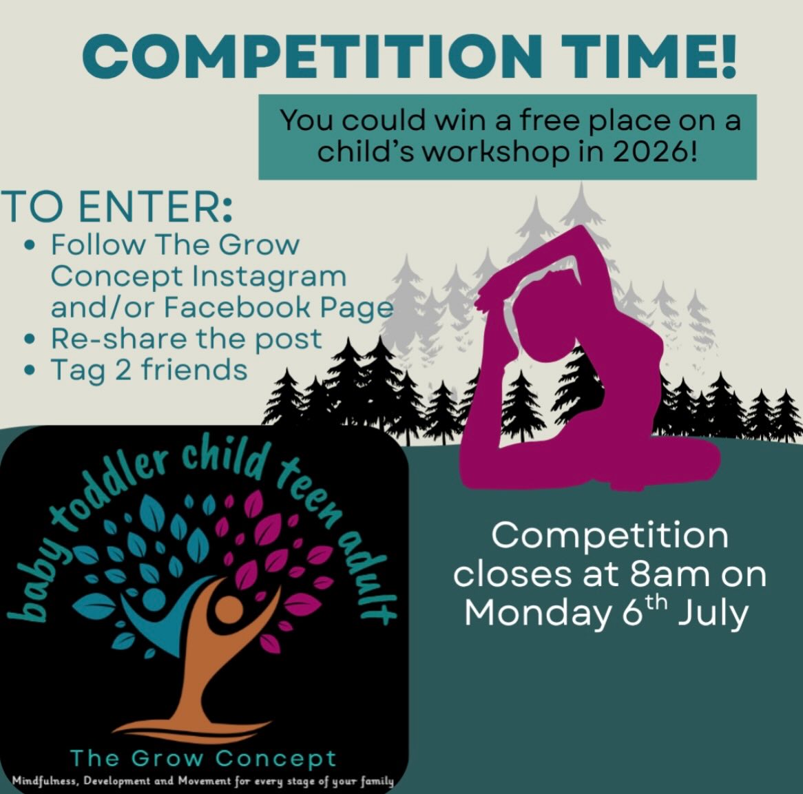 🎉 CELEBRATING 1 YEAR OF THE GROW CONCEPT 🎉
I can’t quite believe it, but The Grow Concept is celebrating over a full year of workshops! 🌱
Over this time, I’ve loved creating spaces for children to learn, explore, grow in confidence and have fun; and I’m so grateful for all the support, encouragement and families who’ve been part of this journey so far.
To celebrate a year of growth (for both the children and the company 💚), I’m giving away one FREE place on a children’s workshop in 2026!
To enter:
✨ Follow this page
✨ Reshare this post to your story/feed
✨ Tag 2 friends in the comments
📅 Competition closes on 6th July at 8am, and I’ll announce the winner shortly after.
Thank you for being part of this journey — I’m so excited for everything still to come 🌿
Good luck! 🍀
#TheGrowConcept #ChildrensWorkshops #SmallBusinessUK #CompetitionTime #KidsActivities CelebrateGrowth